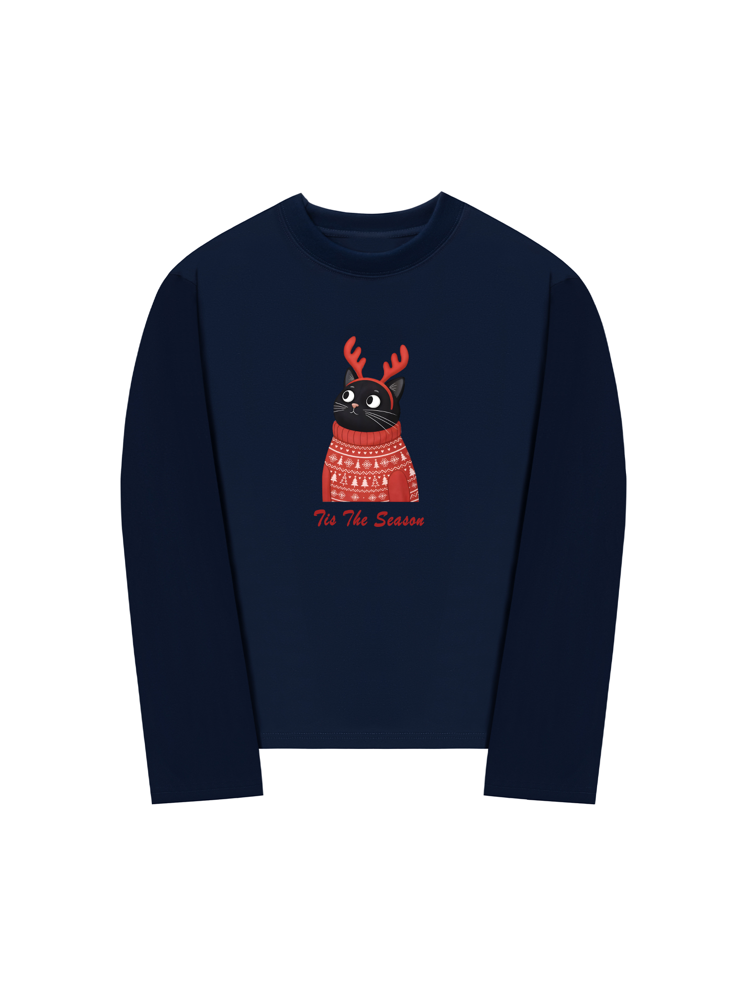 Áo Thun Dài Tay Tis The Season Cat