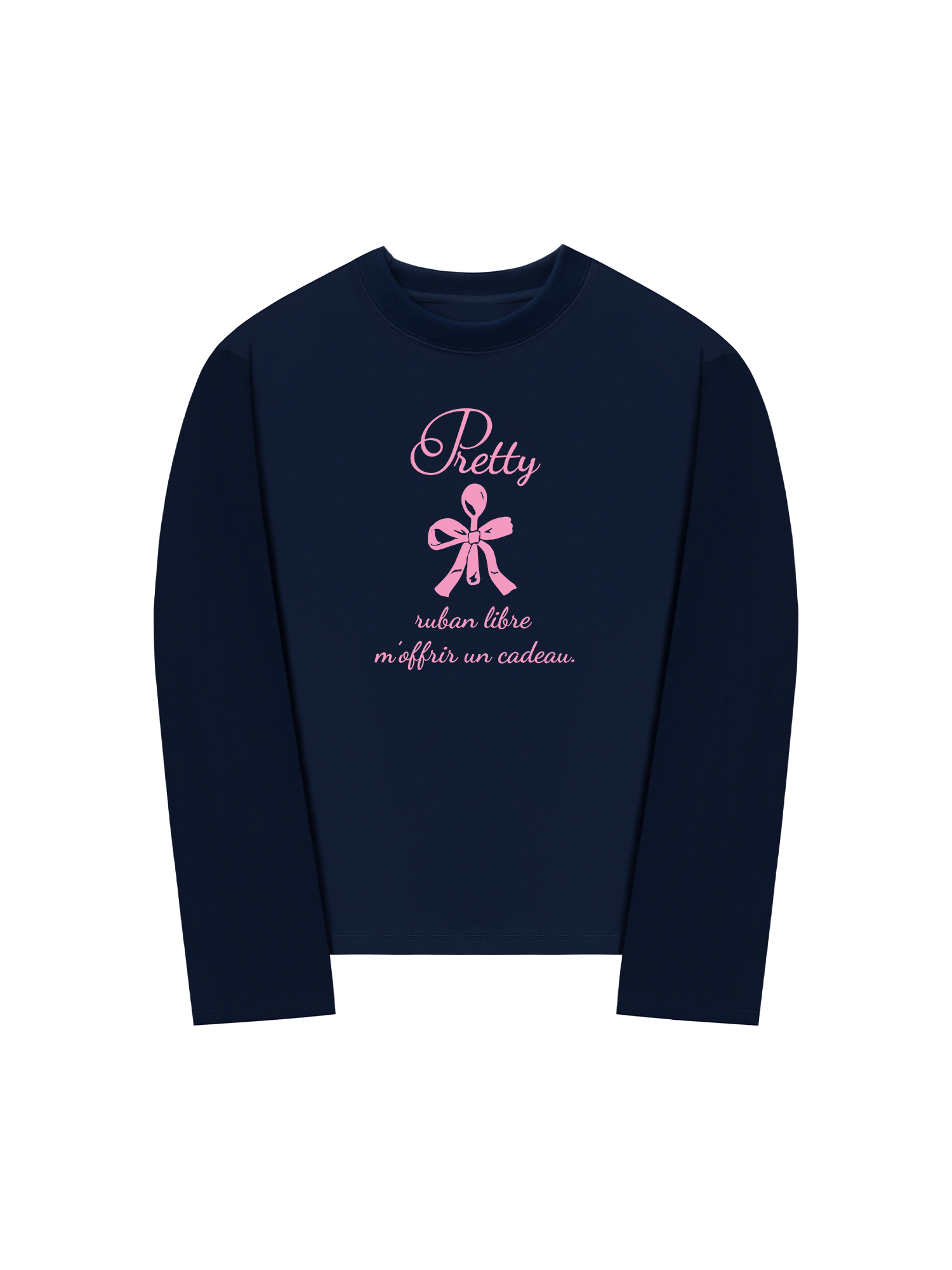 Áo Thun Dài Tay Ribbon Art Work Printing