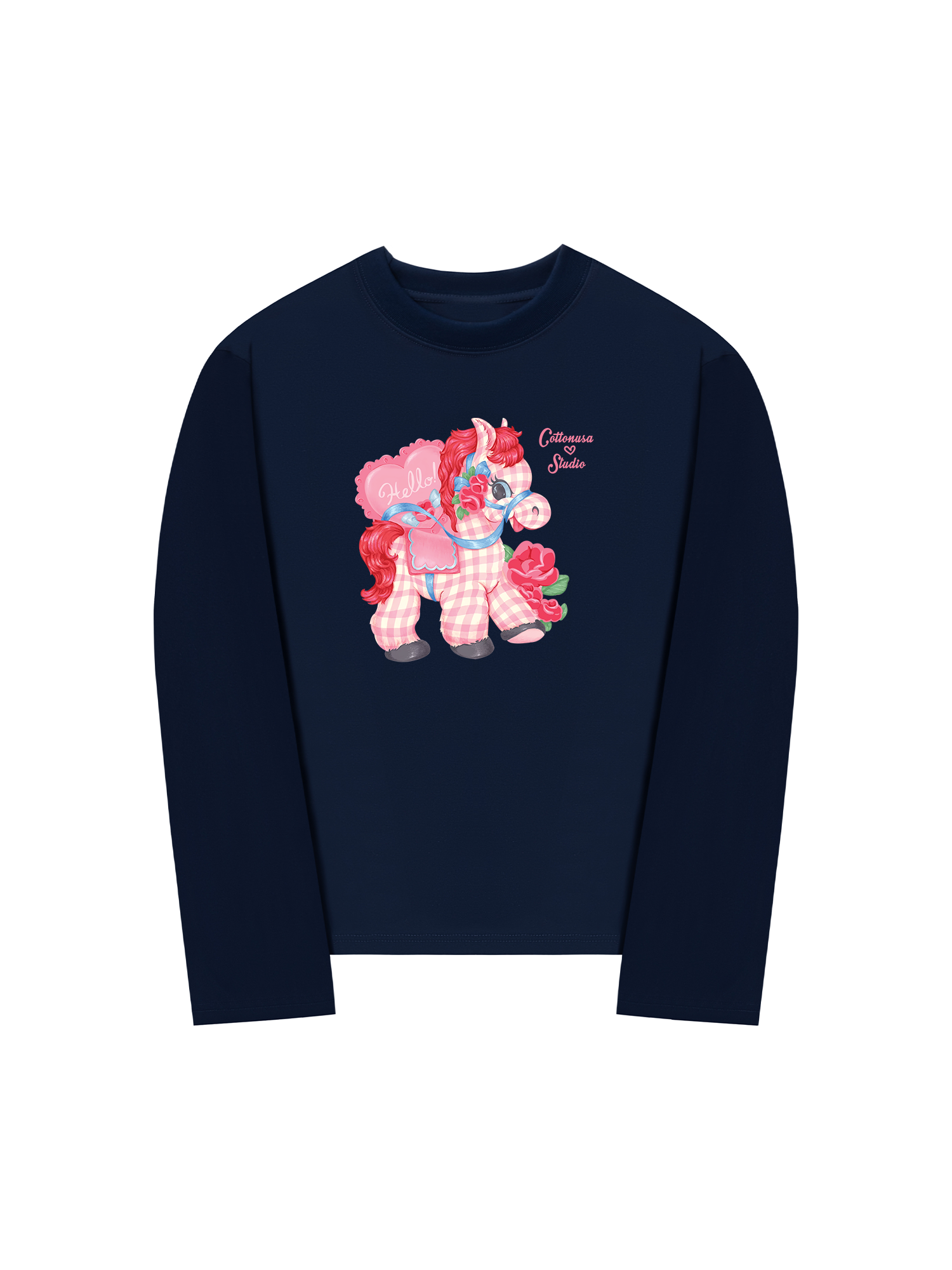 Áo Thun Dài Tay Pink Horse 2026