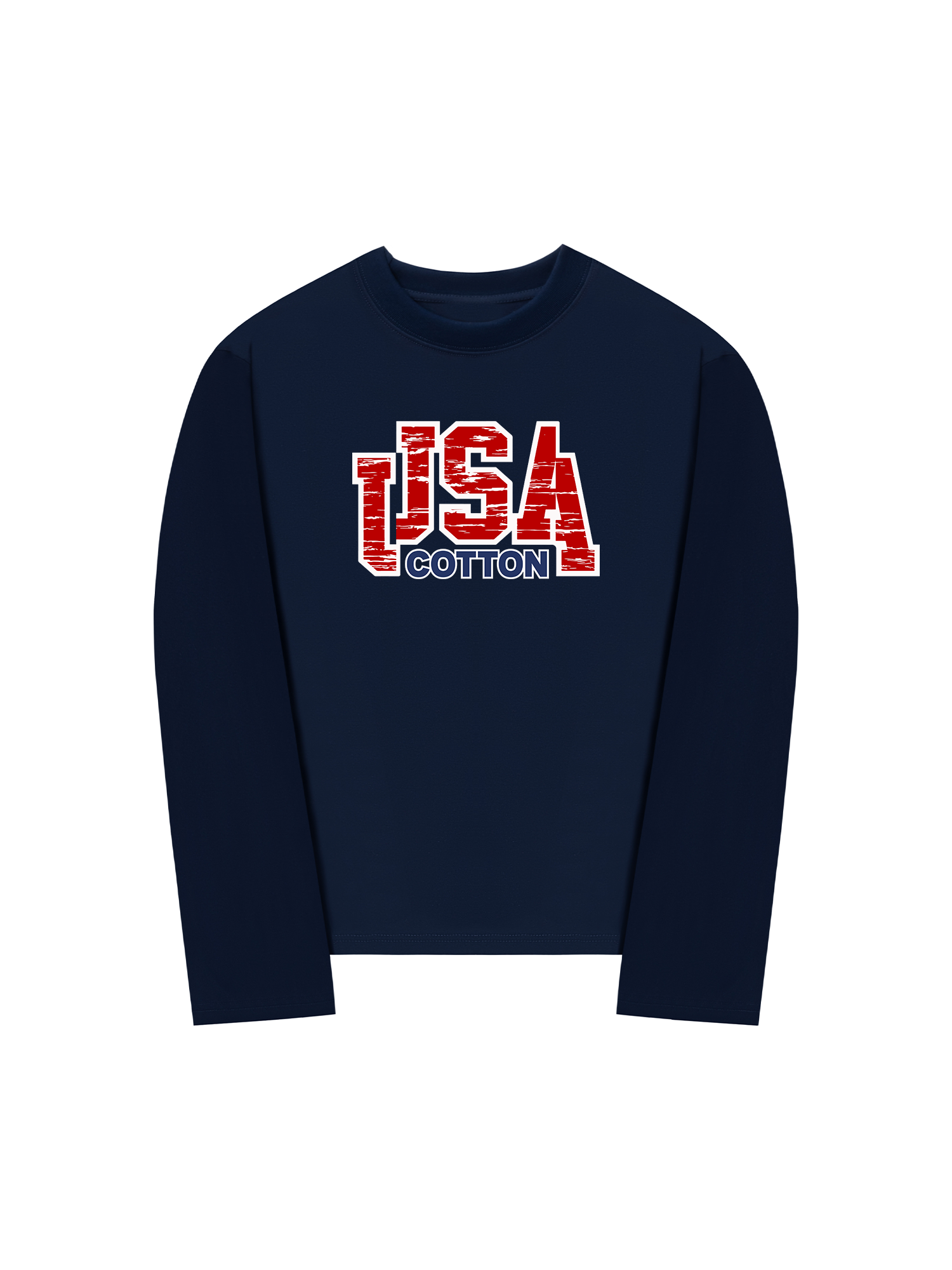 Áo Thun Dài Tay USA Scratched Typo