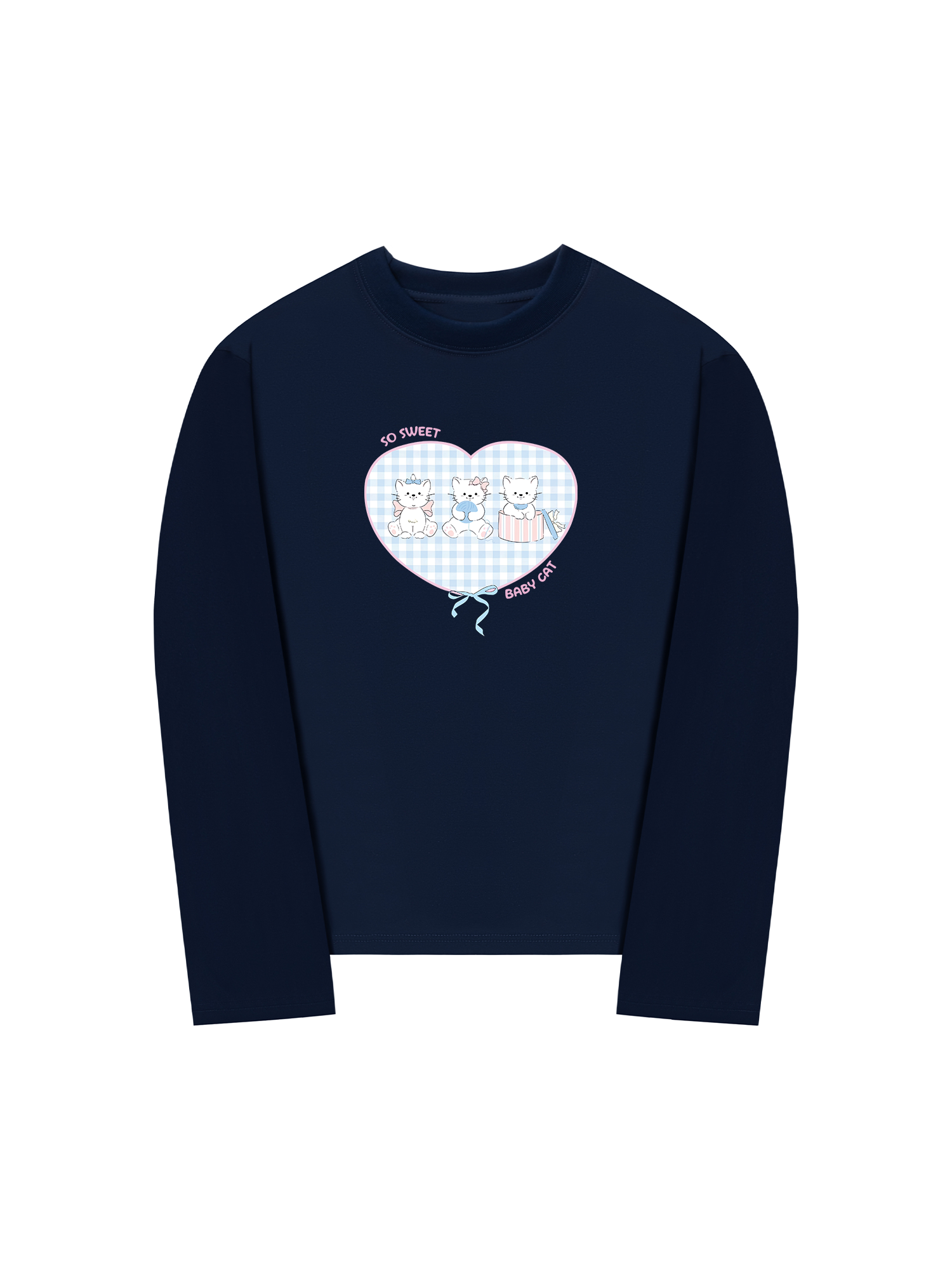 Áo Thun Dài Tay So Sweet Baby Cat