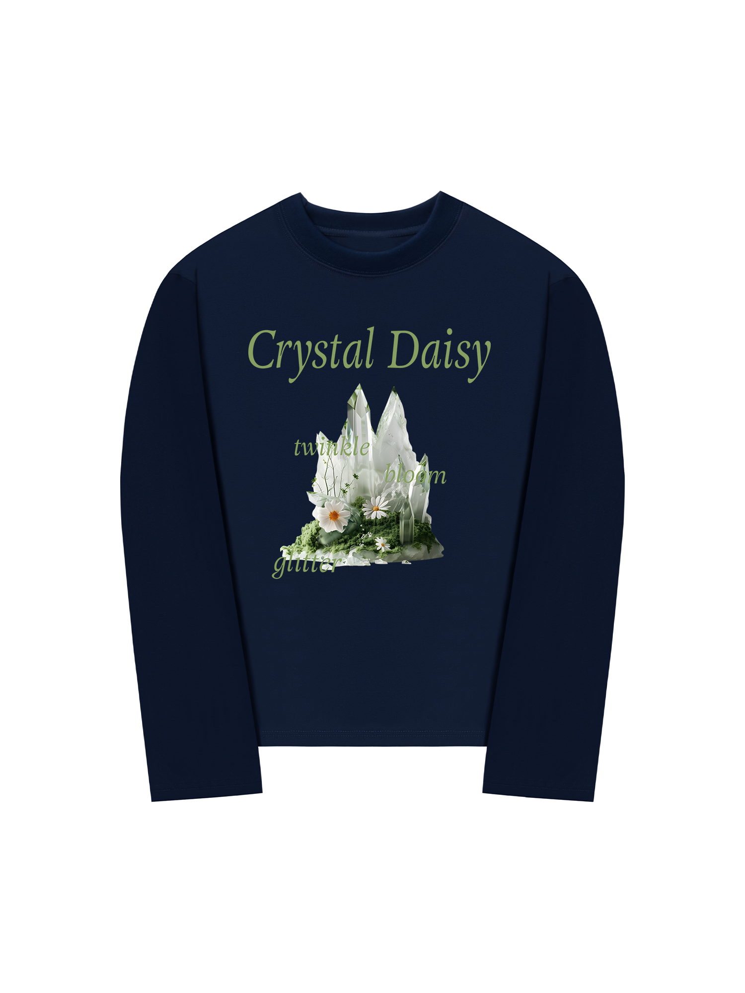 Áo Thun Dài Tay Floral Crytsal Daisy