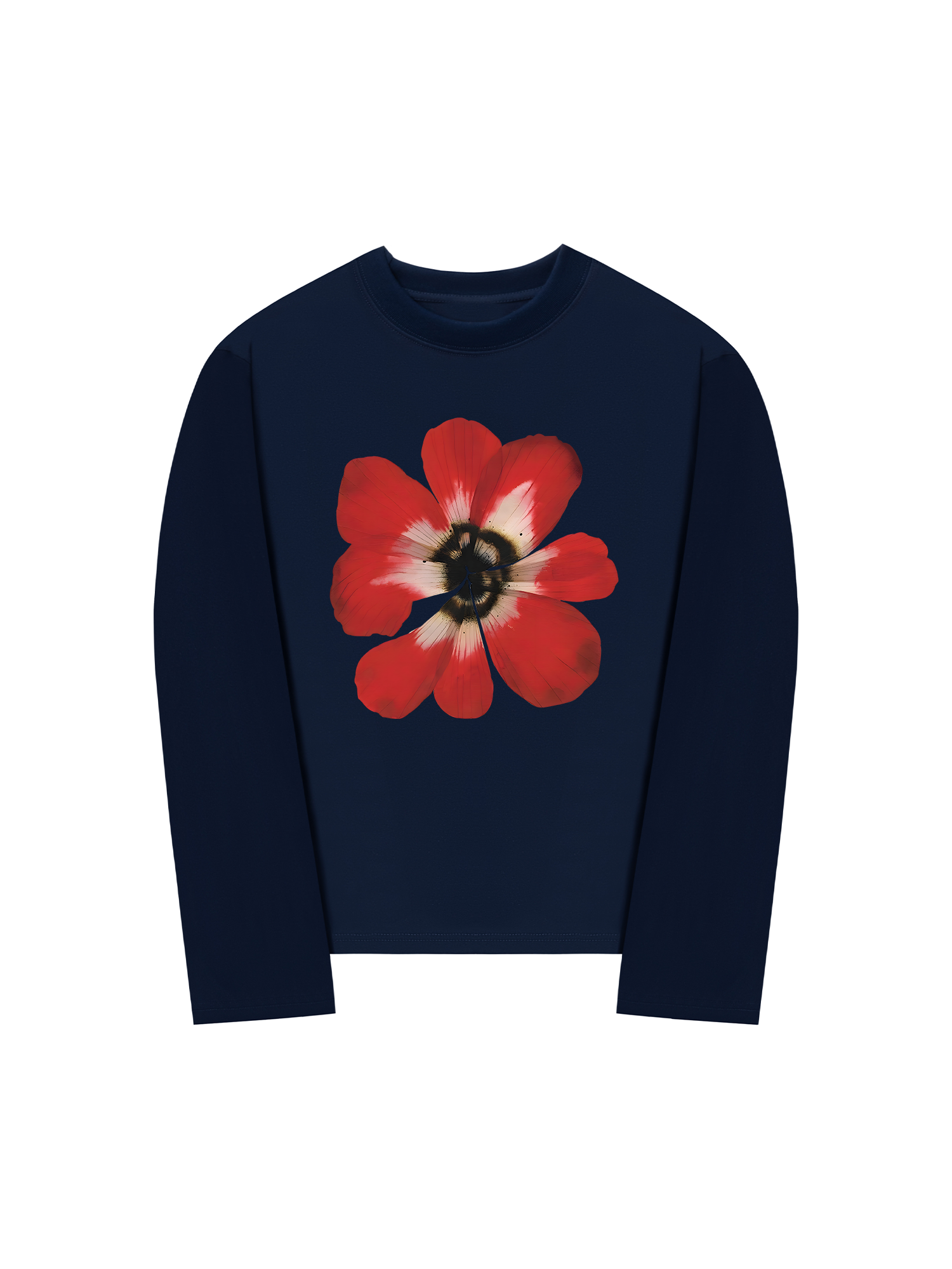 Áo Thun Dài Tay Floral Red Flower