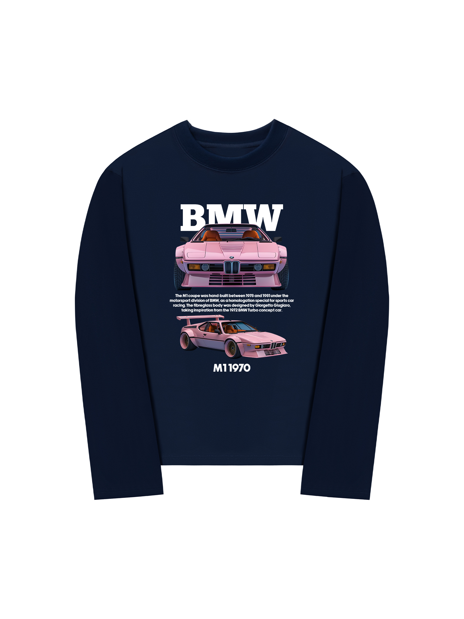Áo Thun Dài Tay BMW M1 Pink