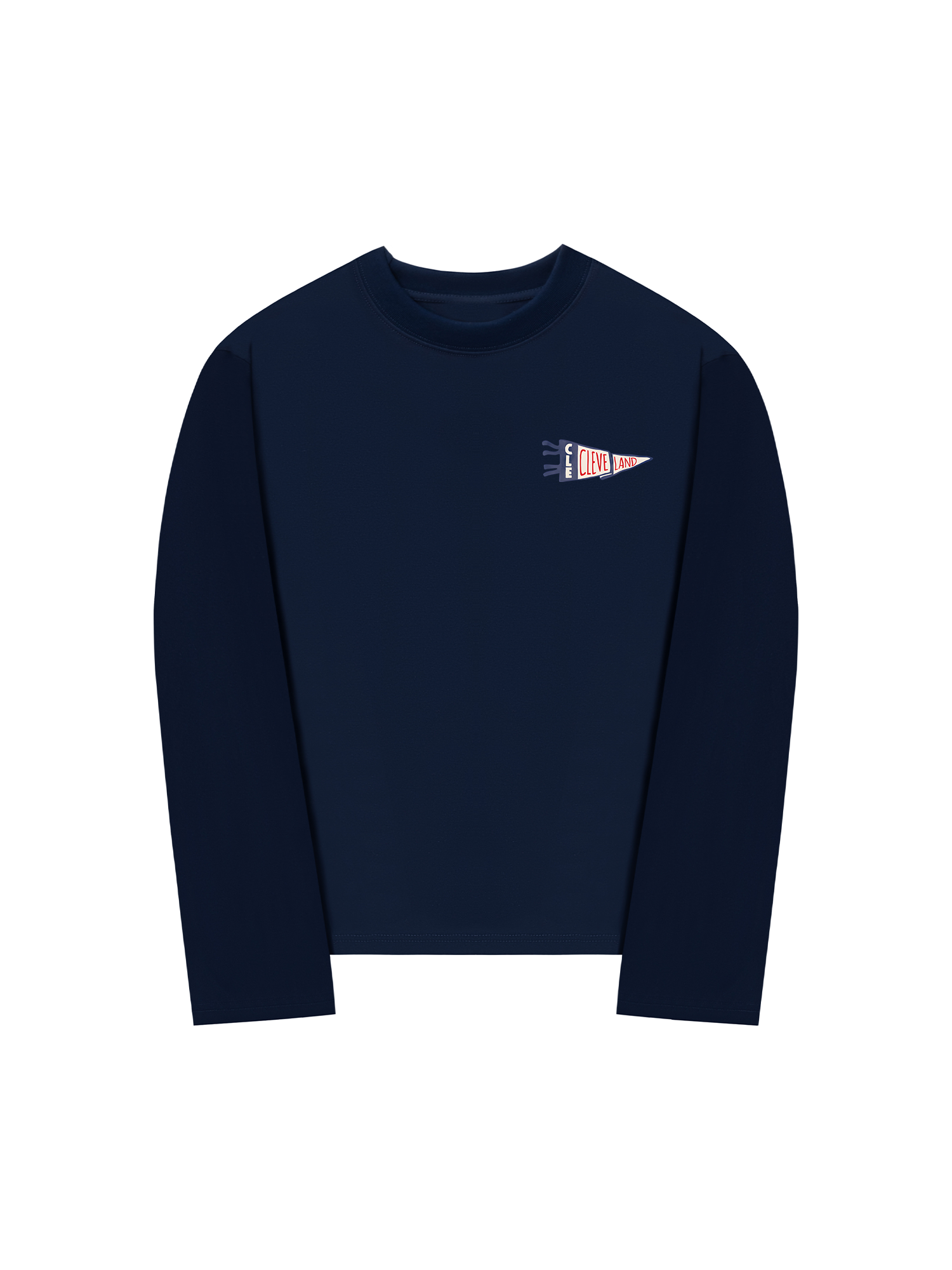 Áo Thun Dài Tay Baseball Cleve Land