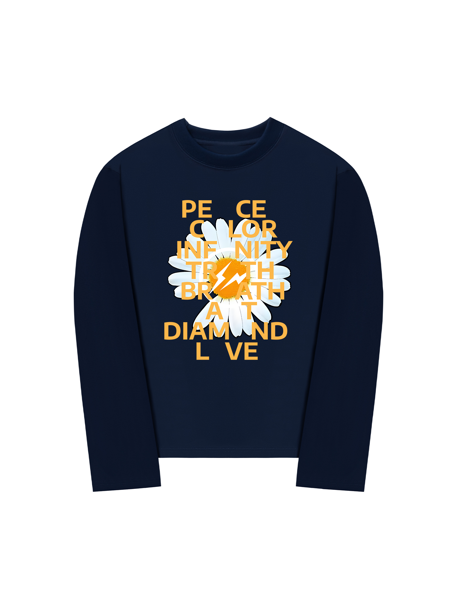 Áo Thun Dài Tay Floral Peace Color Love