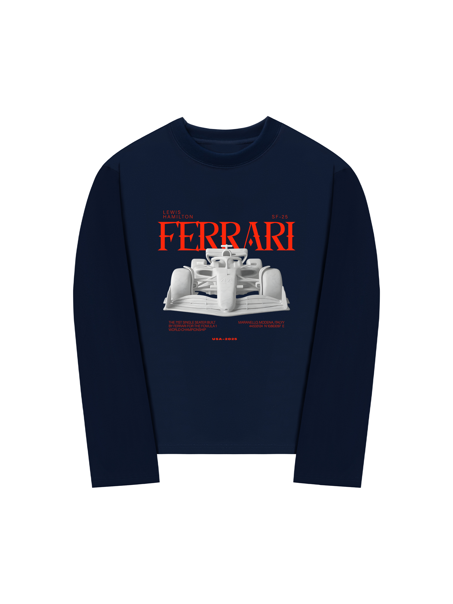 Áo Thun Dài Tay Ferrari Maranello Modena