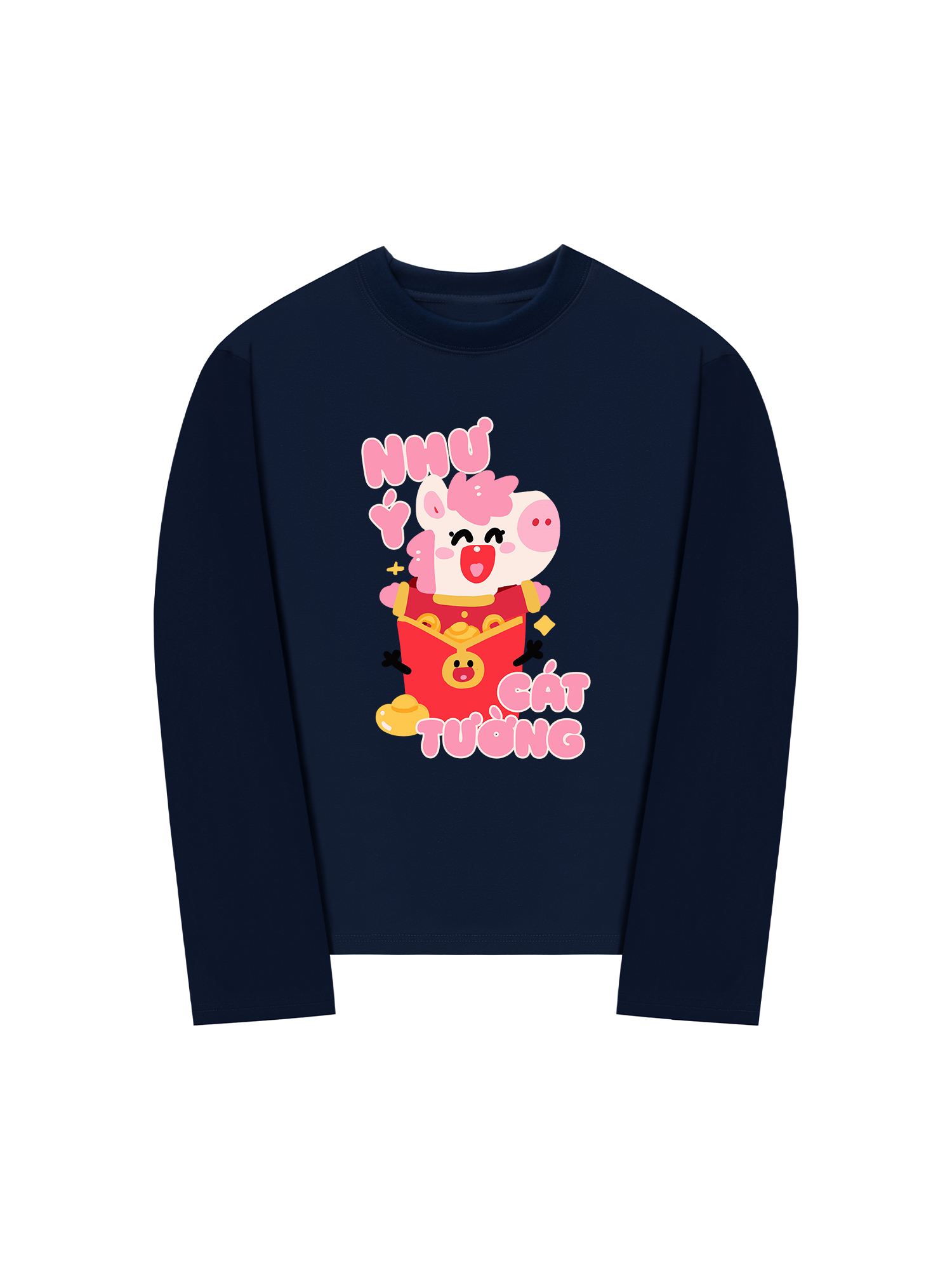 Áo Thun Dài Tay Như Ý Cát Tường