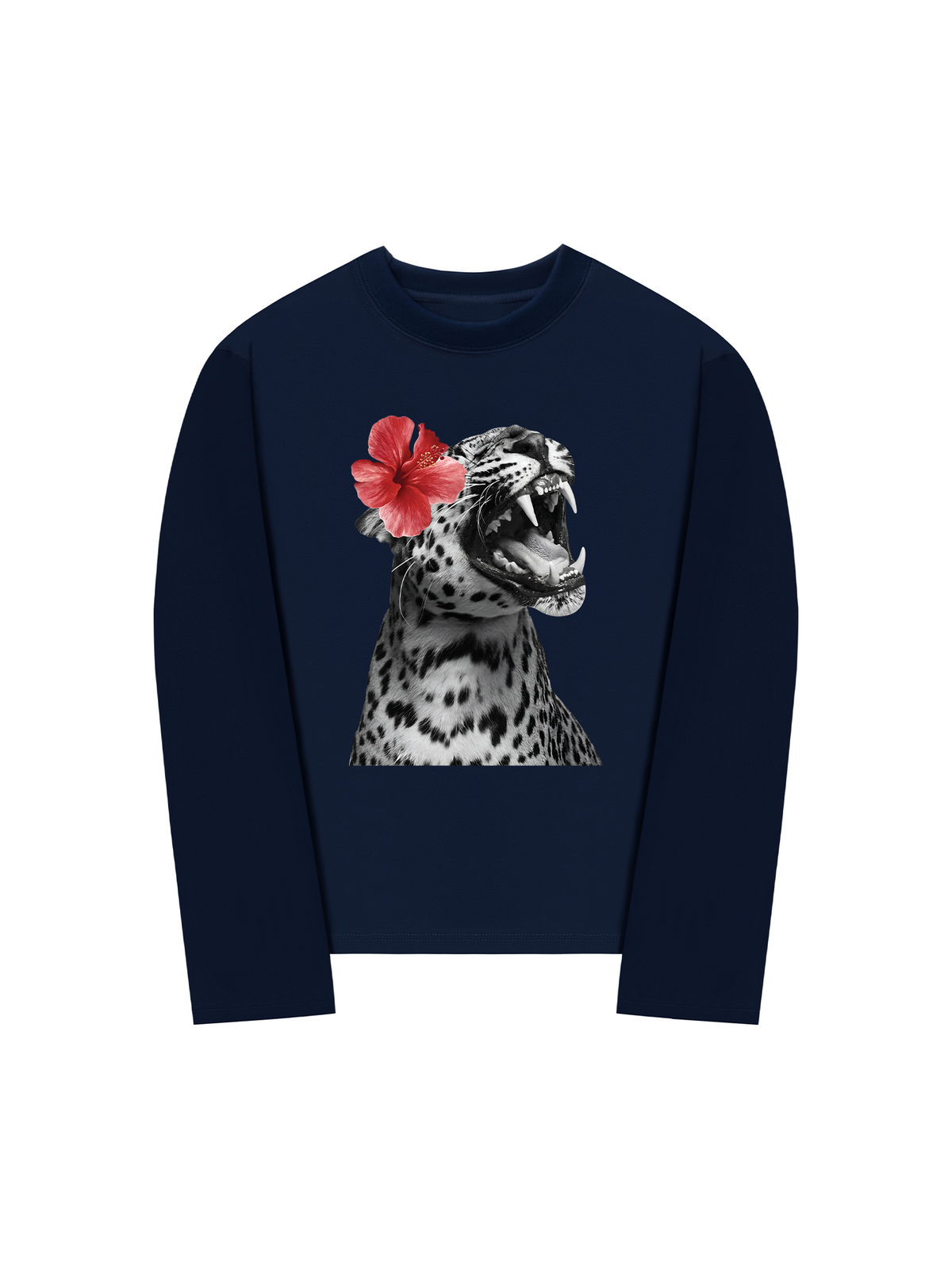 Áo Thun Dài Tay Urban Leopard Roar Flower