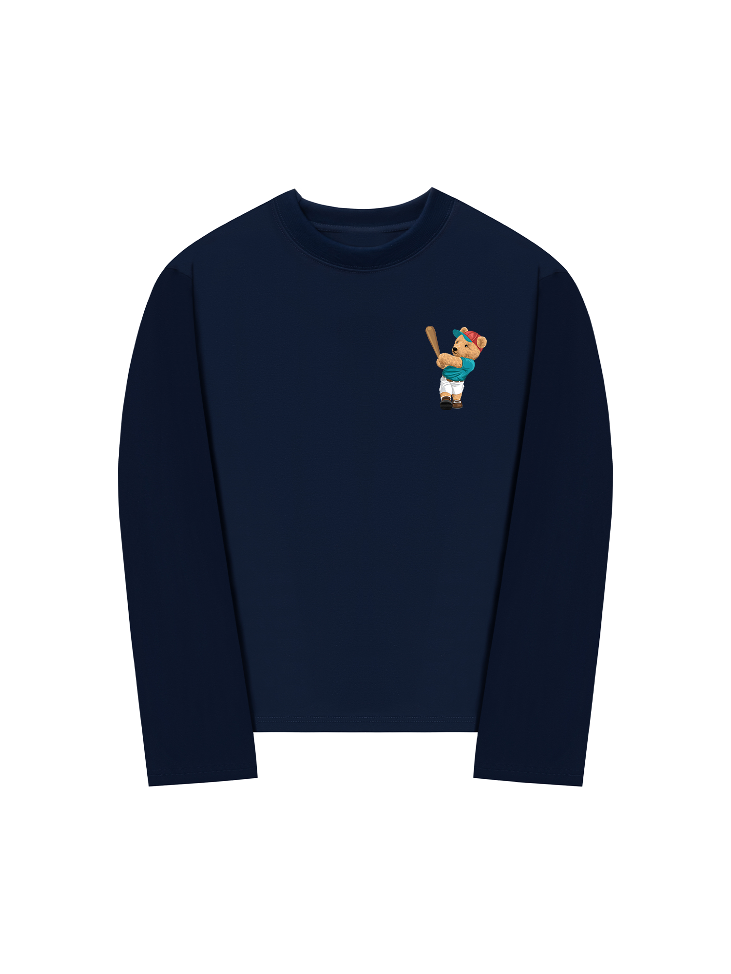 Áo Thun Dài Tay Baseball Home Run Teddy Bear