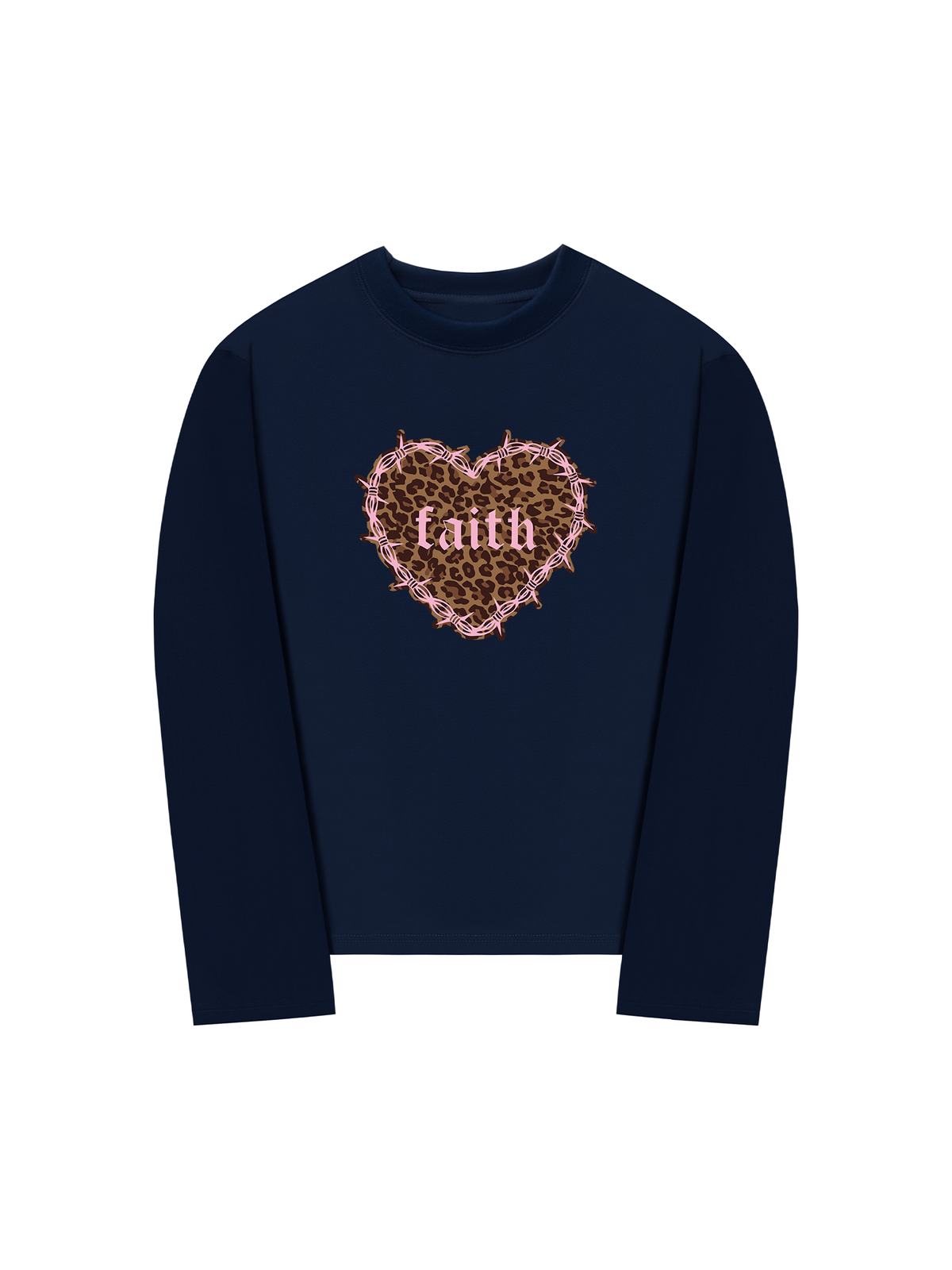 Áo Thun Dài Tay Urban Leopard Faith Heart