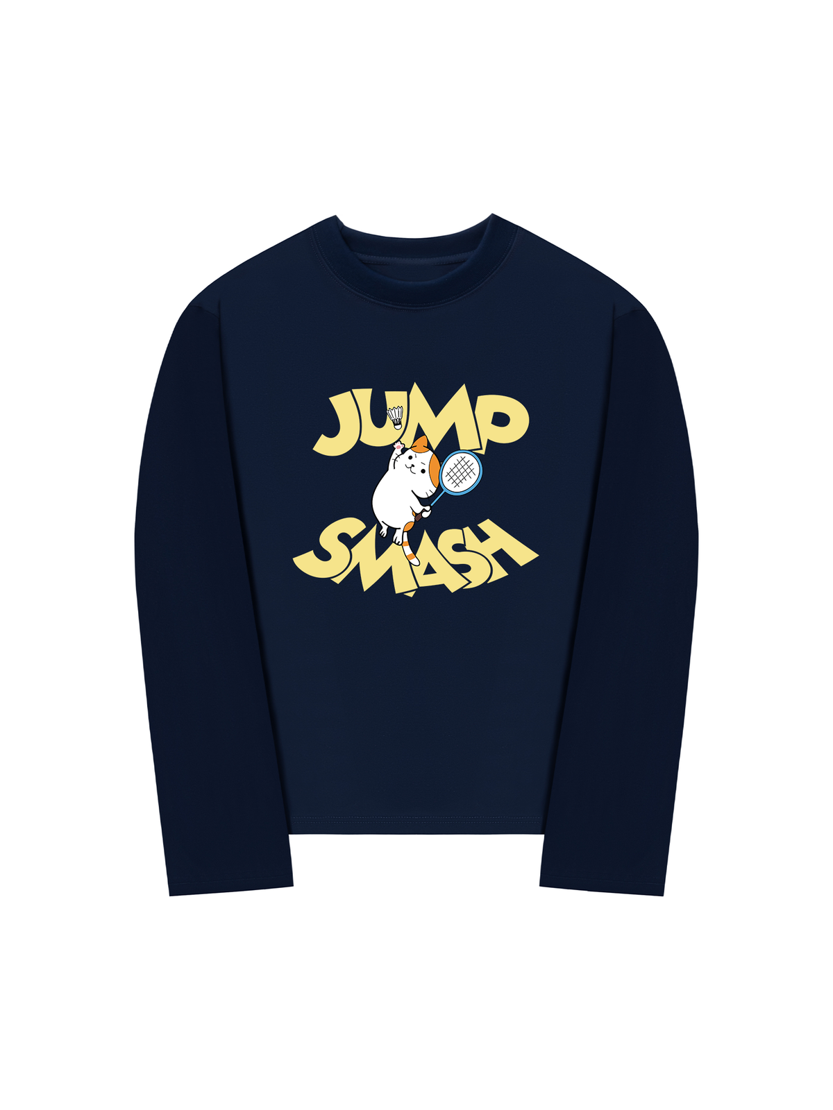 Áo Thun Dài Tay Badminton Cat Jump Smash