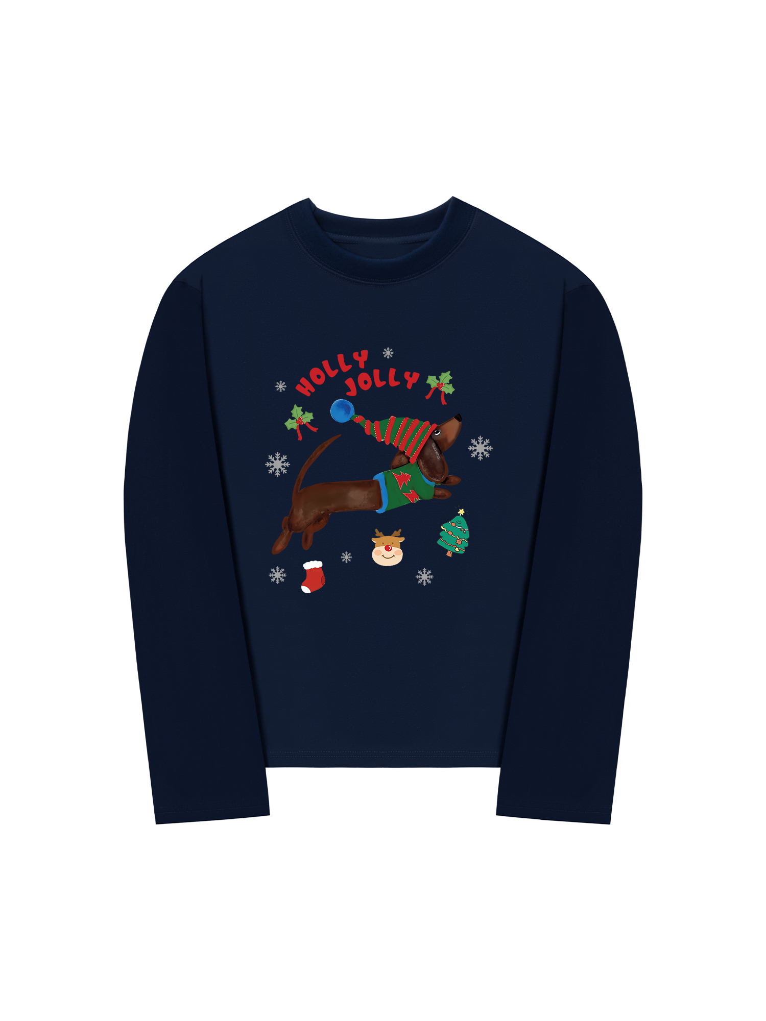 Áo Thun Dài Tay Holy Jolly Cute Puppy