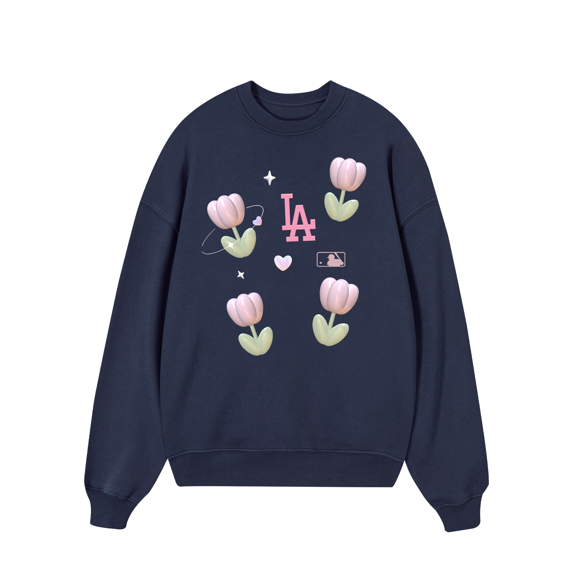 MLB Floral Cute LA Tulip Sweater