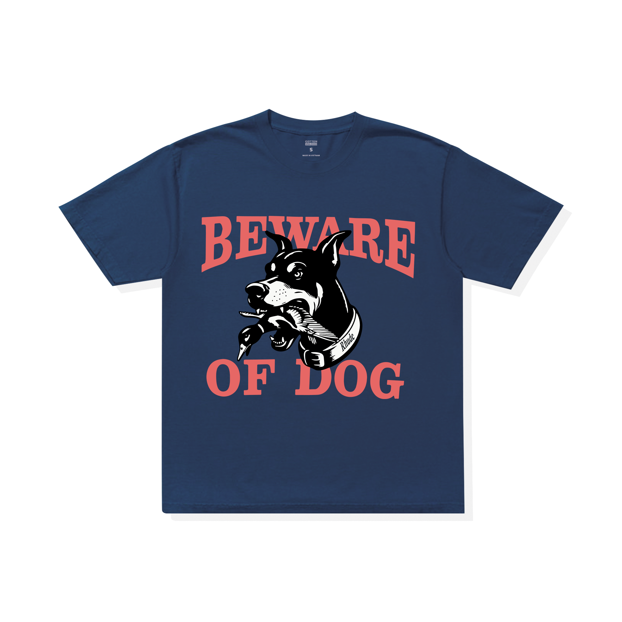 Áo Thun Oversize RHUDE Warning Logo Dog