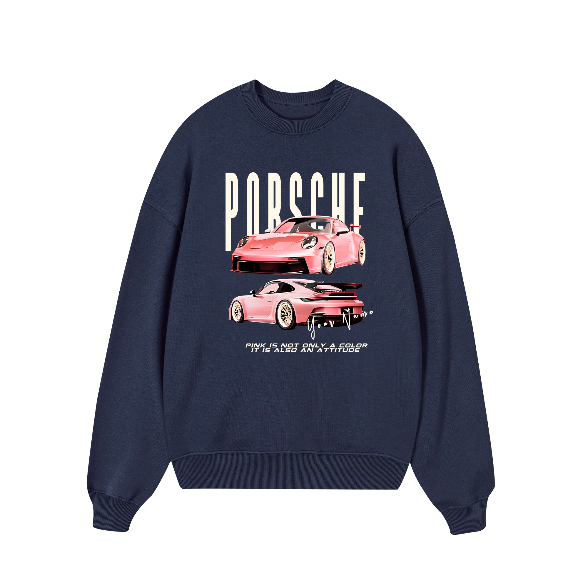 Custom Car Porsche Pink Is Also An Attitude Sweater