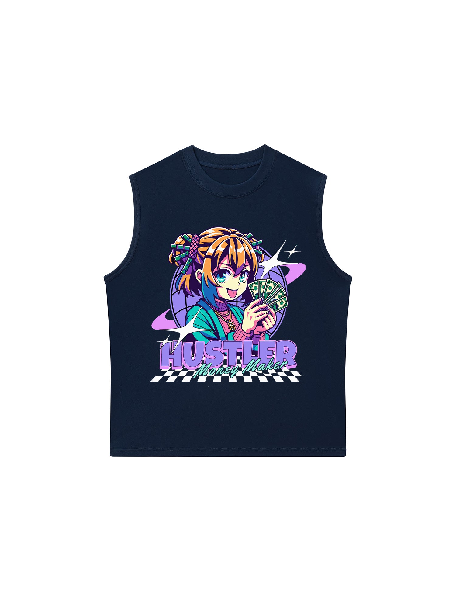 Áo Ba Lỗ Relaxed Fit Money Hustler Maker