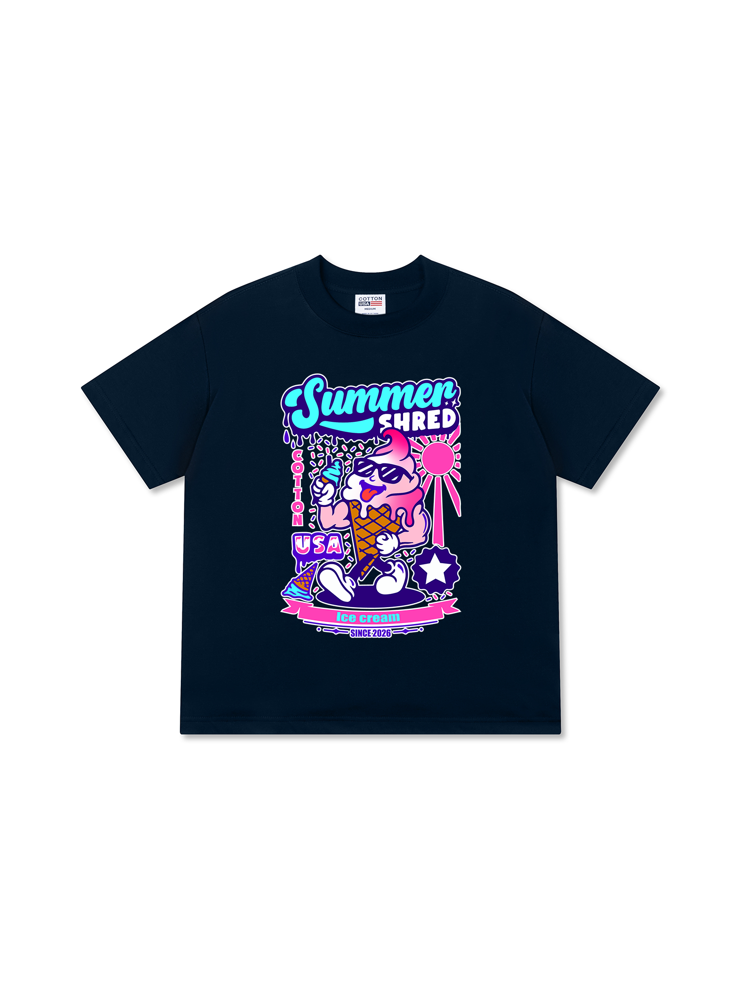 Áo Thun Relaxed Fit Yummy Mood Summer Shred