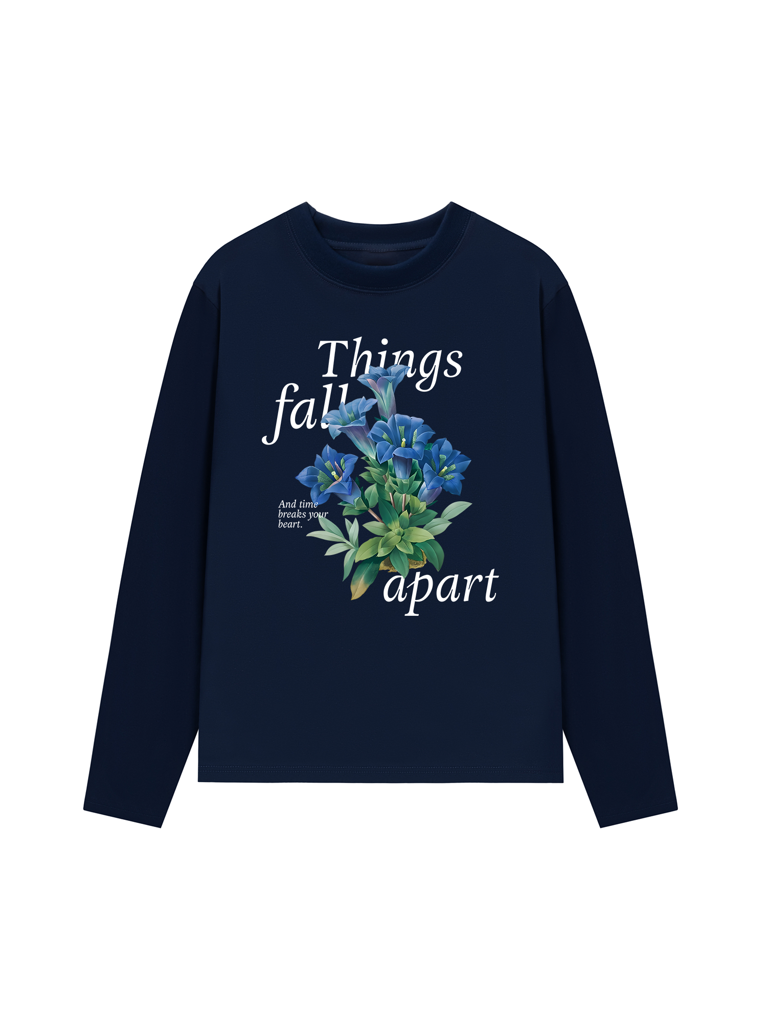 Áo Thun Dài Tay Floral Things Fall Apart