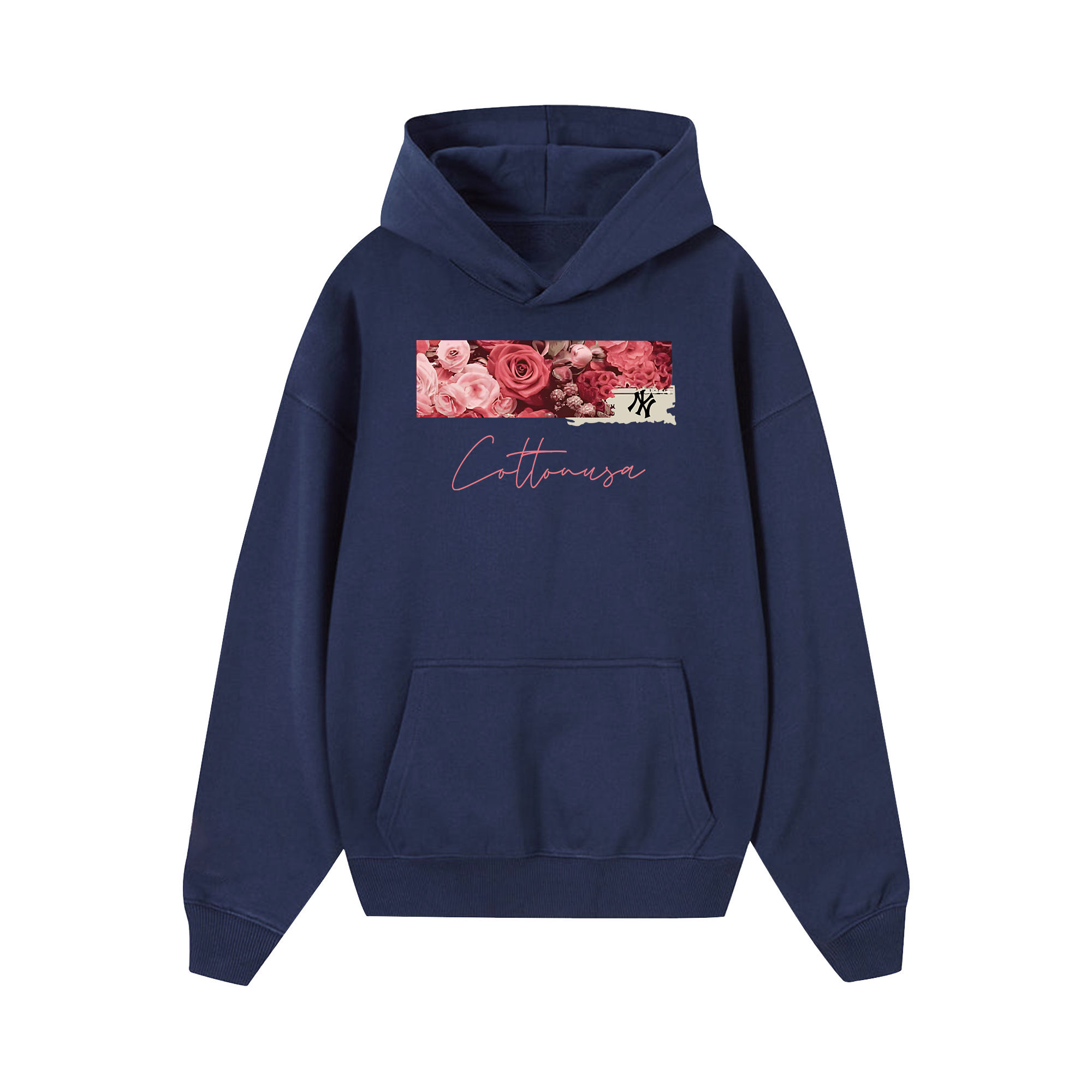 MLB Floral Rose Logo Retro Hoodie