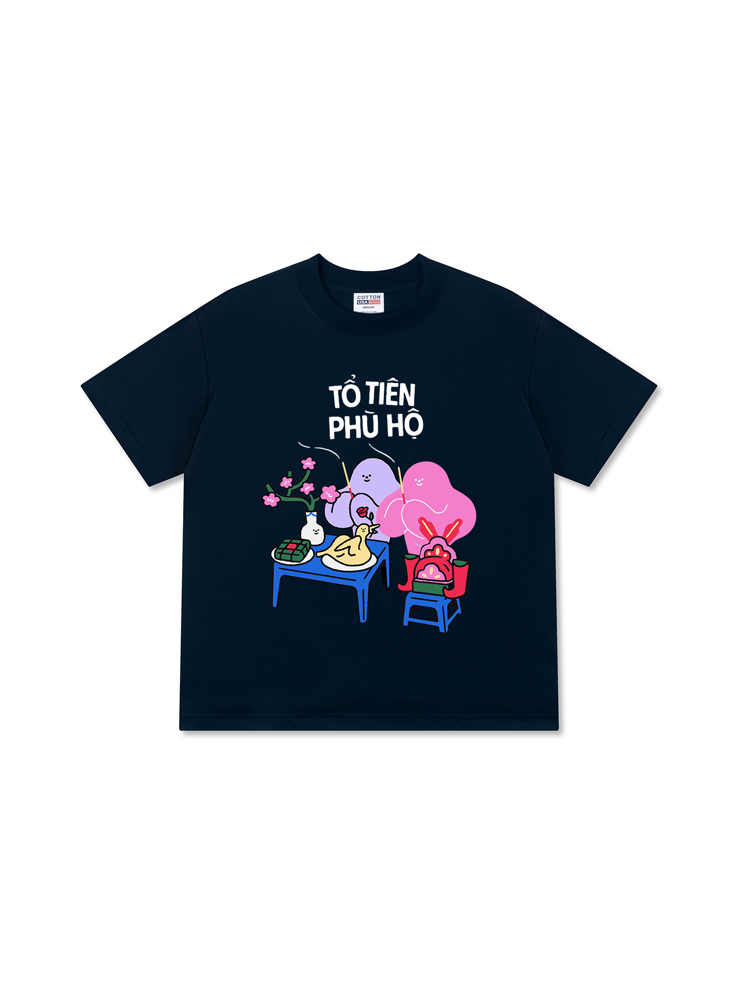 Áo Thun Relaxed Fit Tổ Tiên Phù Hộ