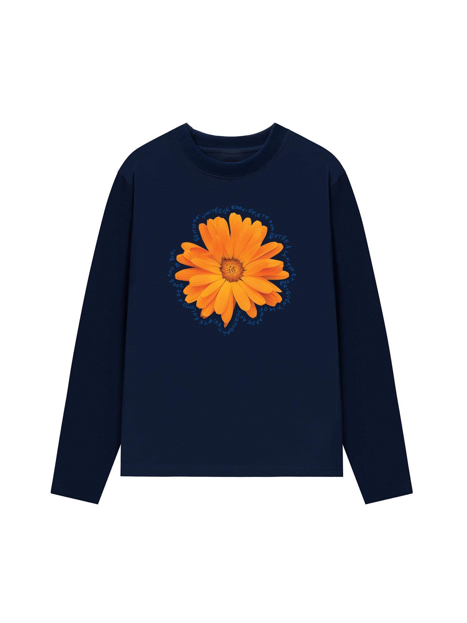 Áo Thun Dài Tay Floral Orange Flower