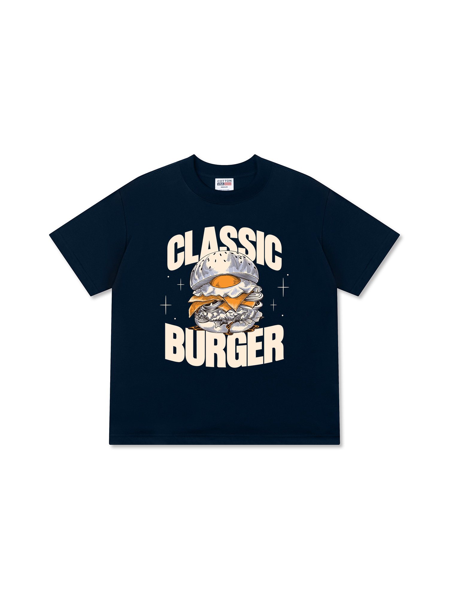 Áo Thun Relaxed Fit Yummy Mood Classic Burger