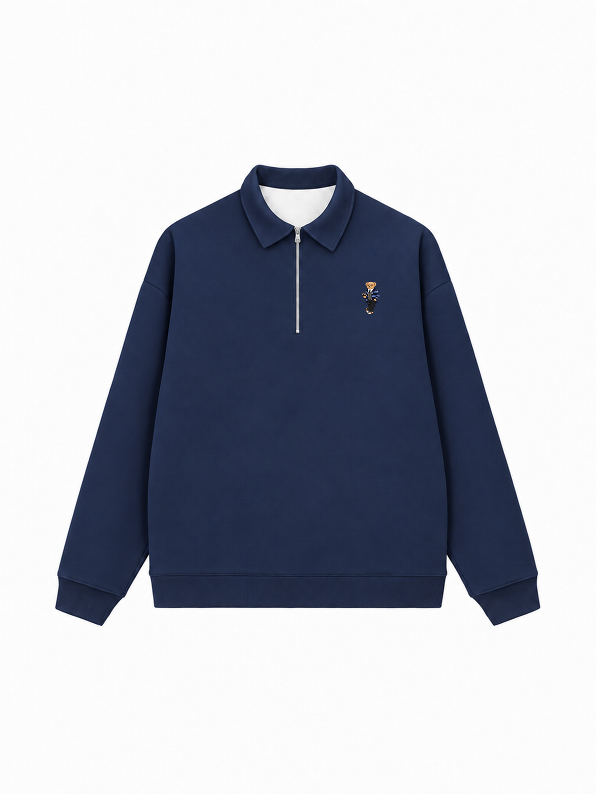 Áo Sweater Polo Nỉ Hai Da Smart Bear