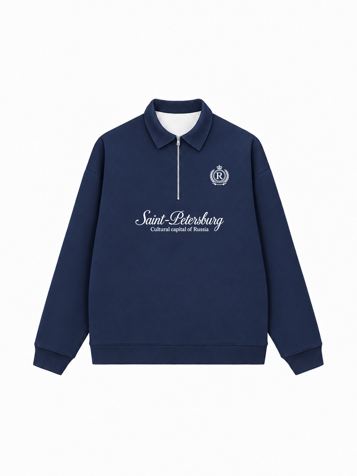 Áo Sweater Polo Nỉ Hai Da  Saint Petersburg
