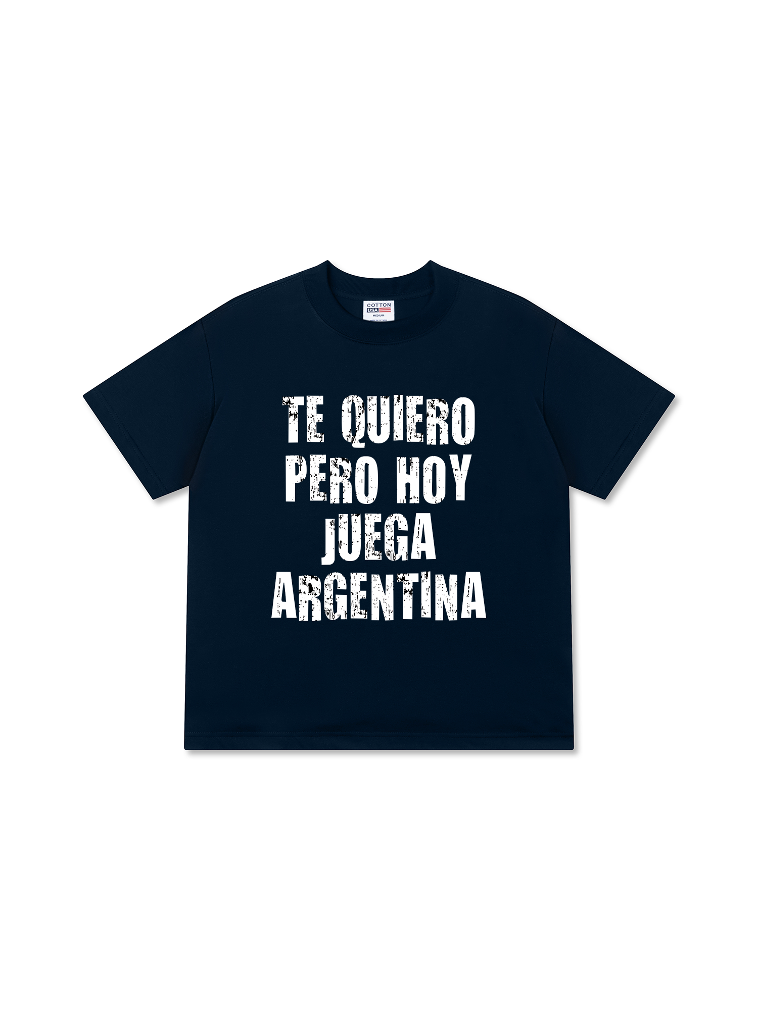 Áo Thun Relaxed Fit Soccer World Cup Te Quiero Pero Hoy Juega Argentina