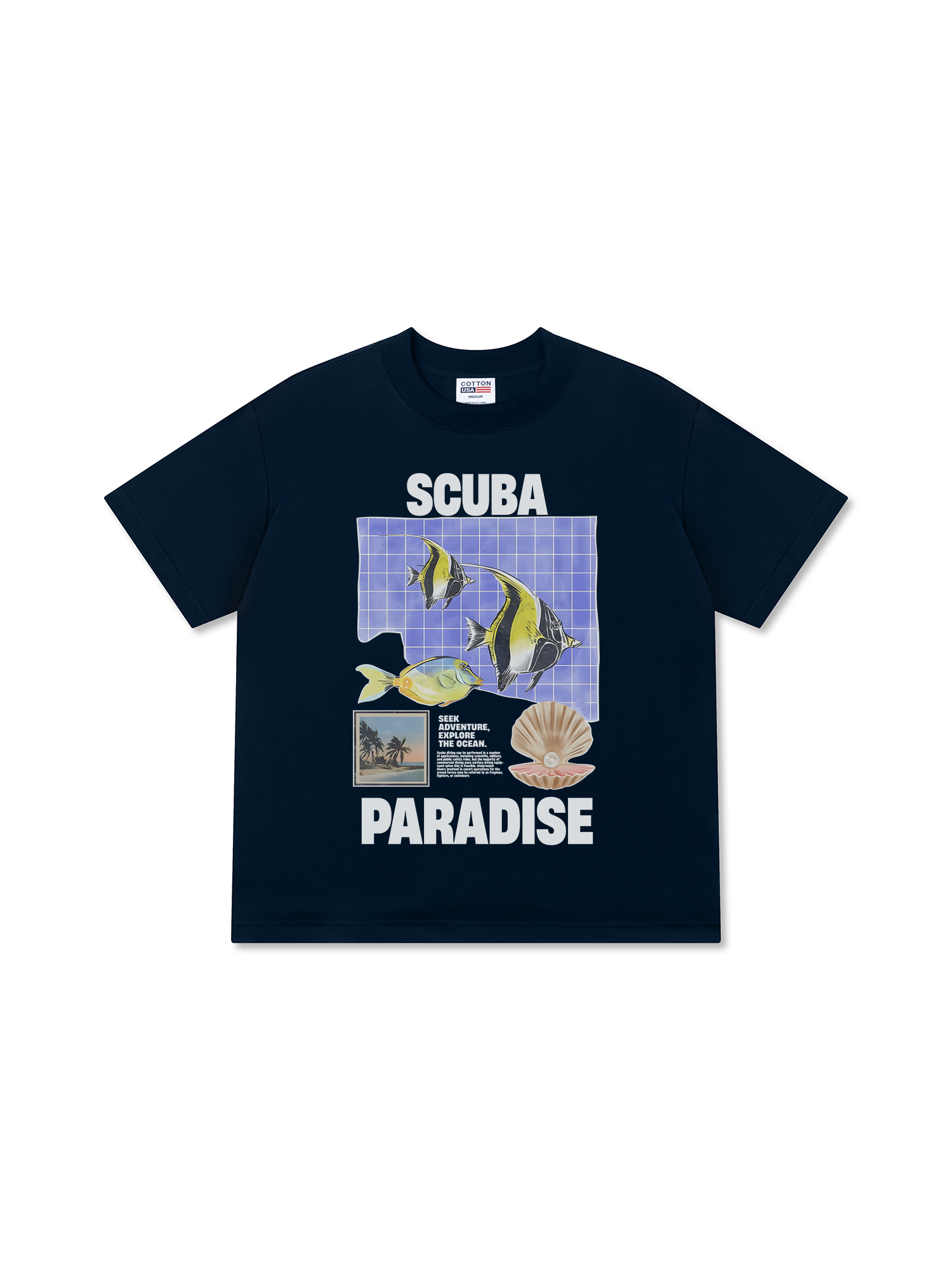 Áo Thun Relaxed Fit Tropical Scuba Paradise