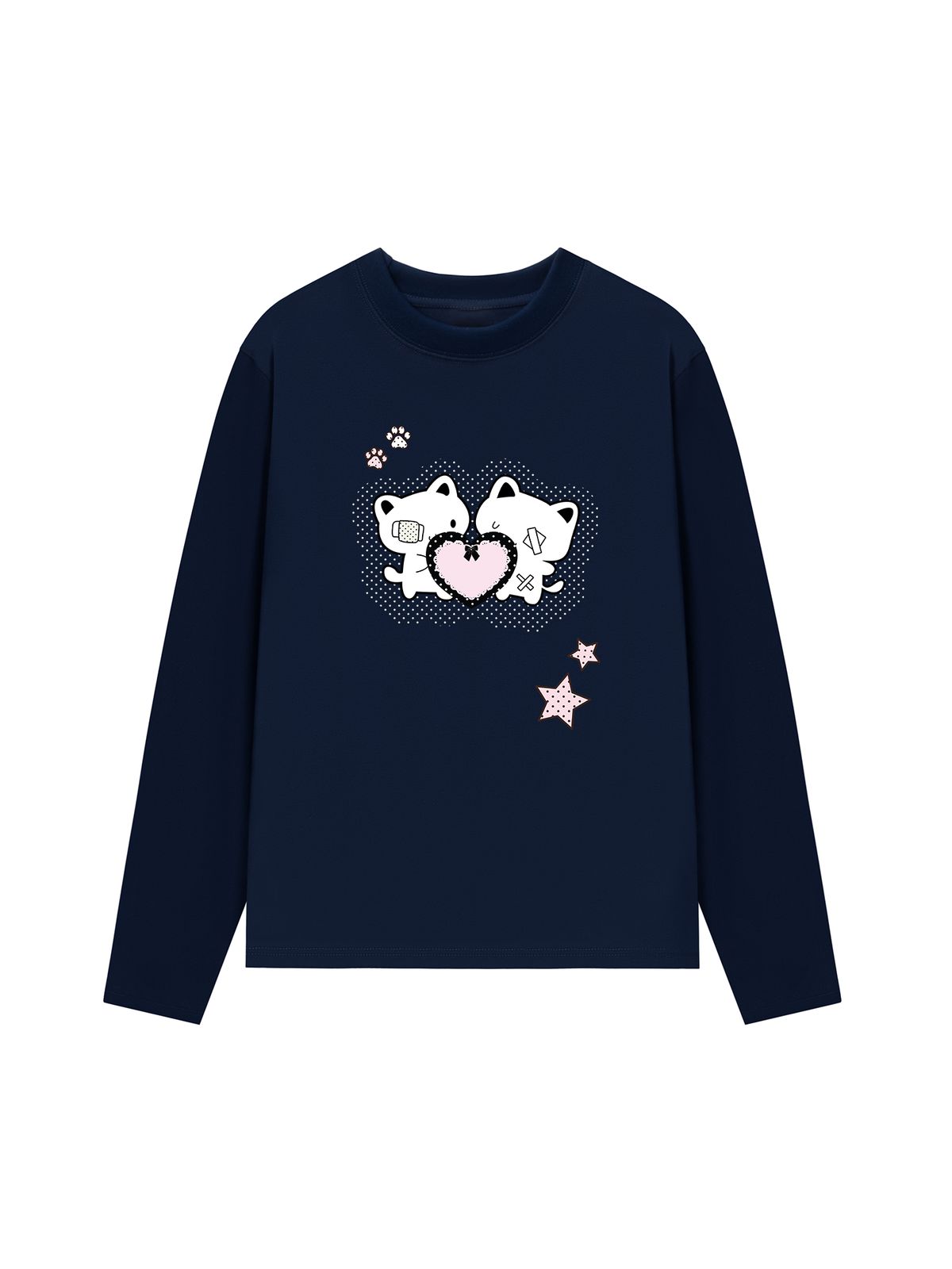 Áo Thun Dài Tay Dotty Mood Starlight Kitty Care