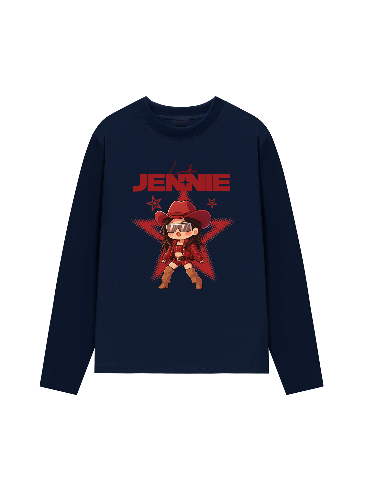 Áo Thun Dài Tay Black Pink Like Jenie
