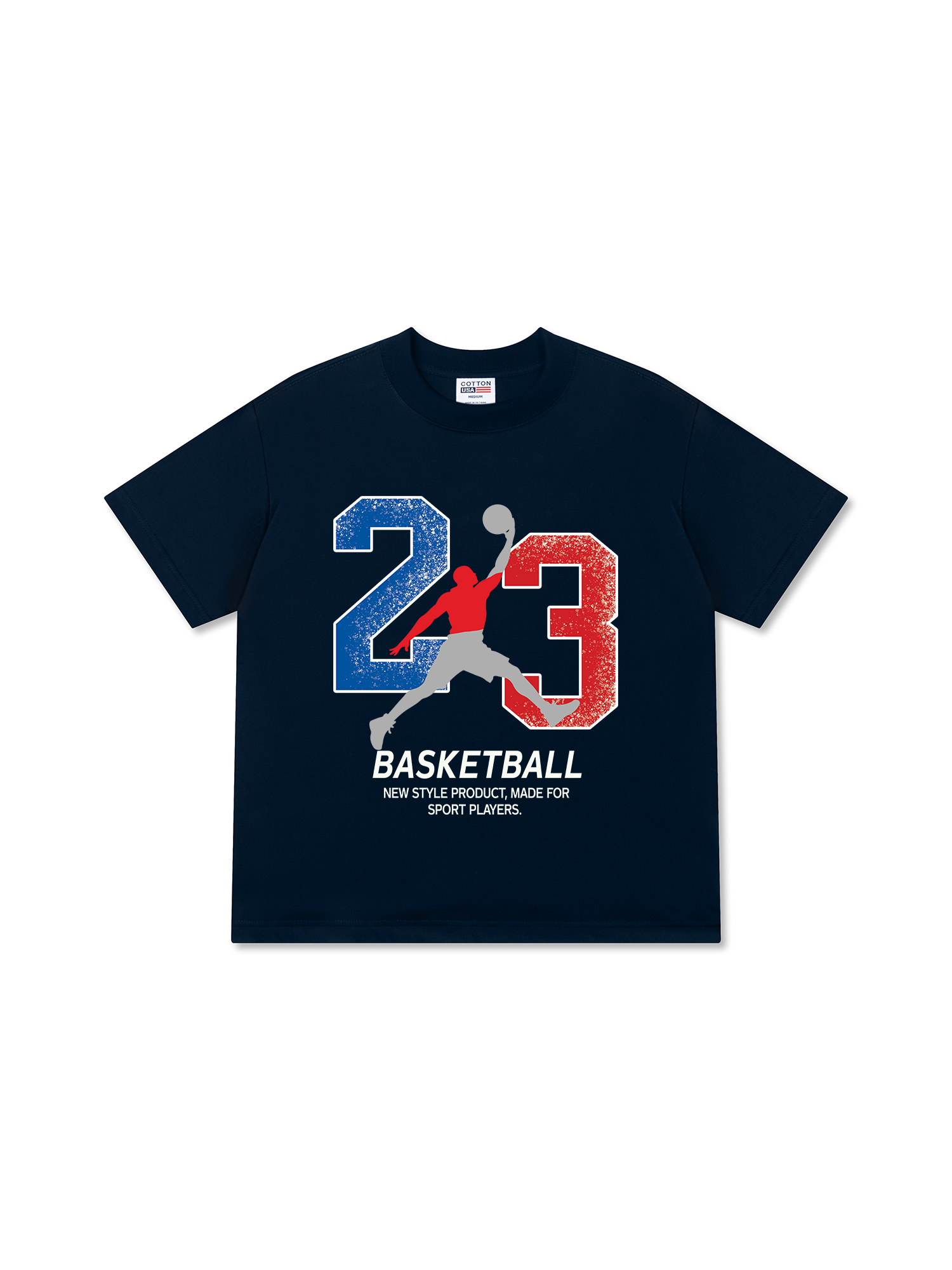 Áo Thun Relaxed Fit Basketball Sport Player 23