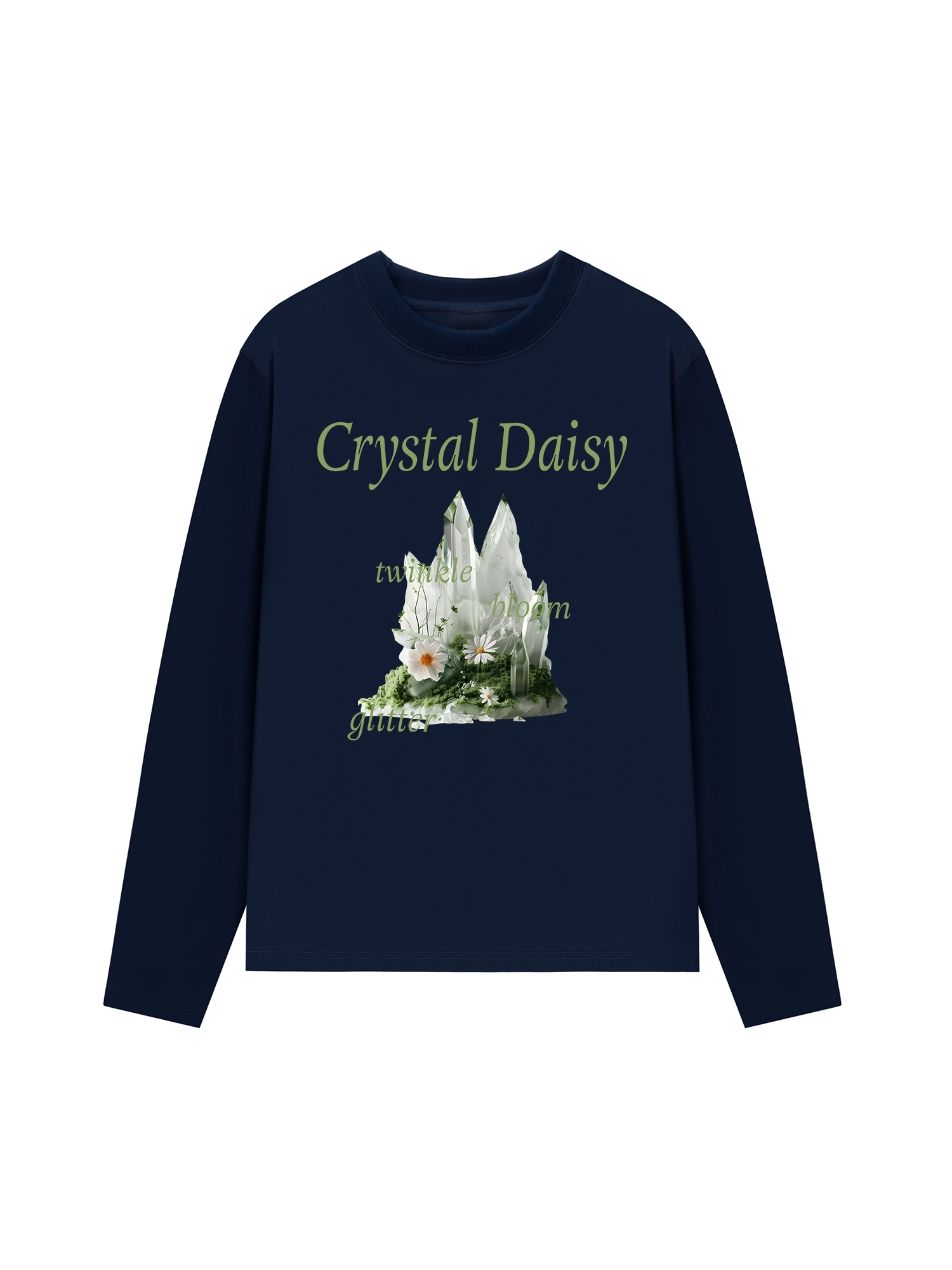 Áo Thun Dài Tay Floral Crytsal Daisy