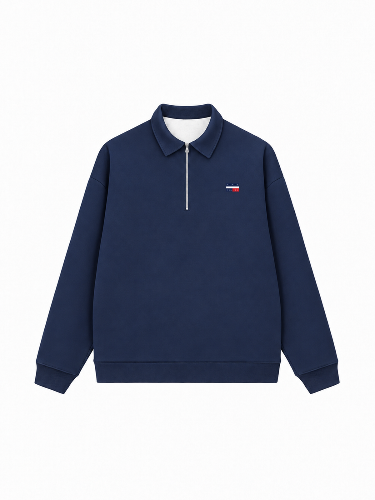 Áo Sweater Polo Nỉ Hai Da Paris France Flag