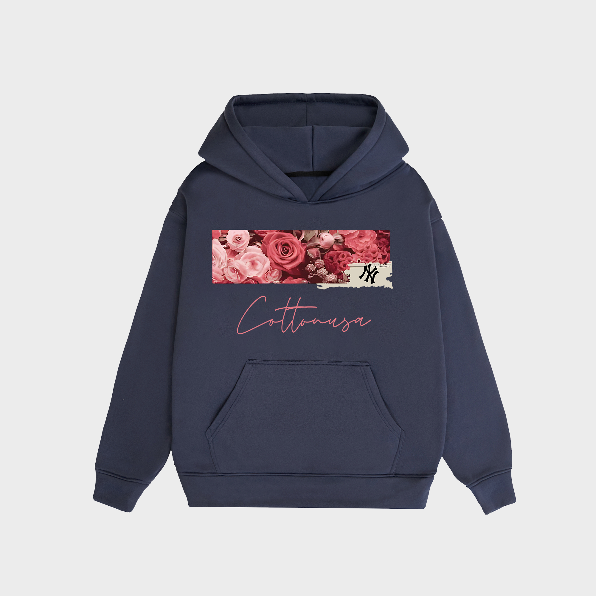 MLB Floral Rose Logo Retro Hoodie