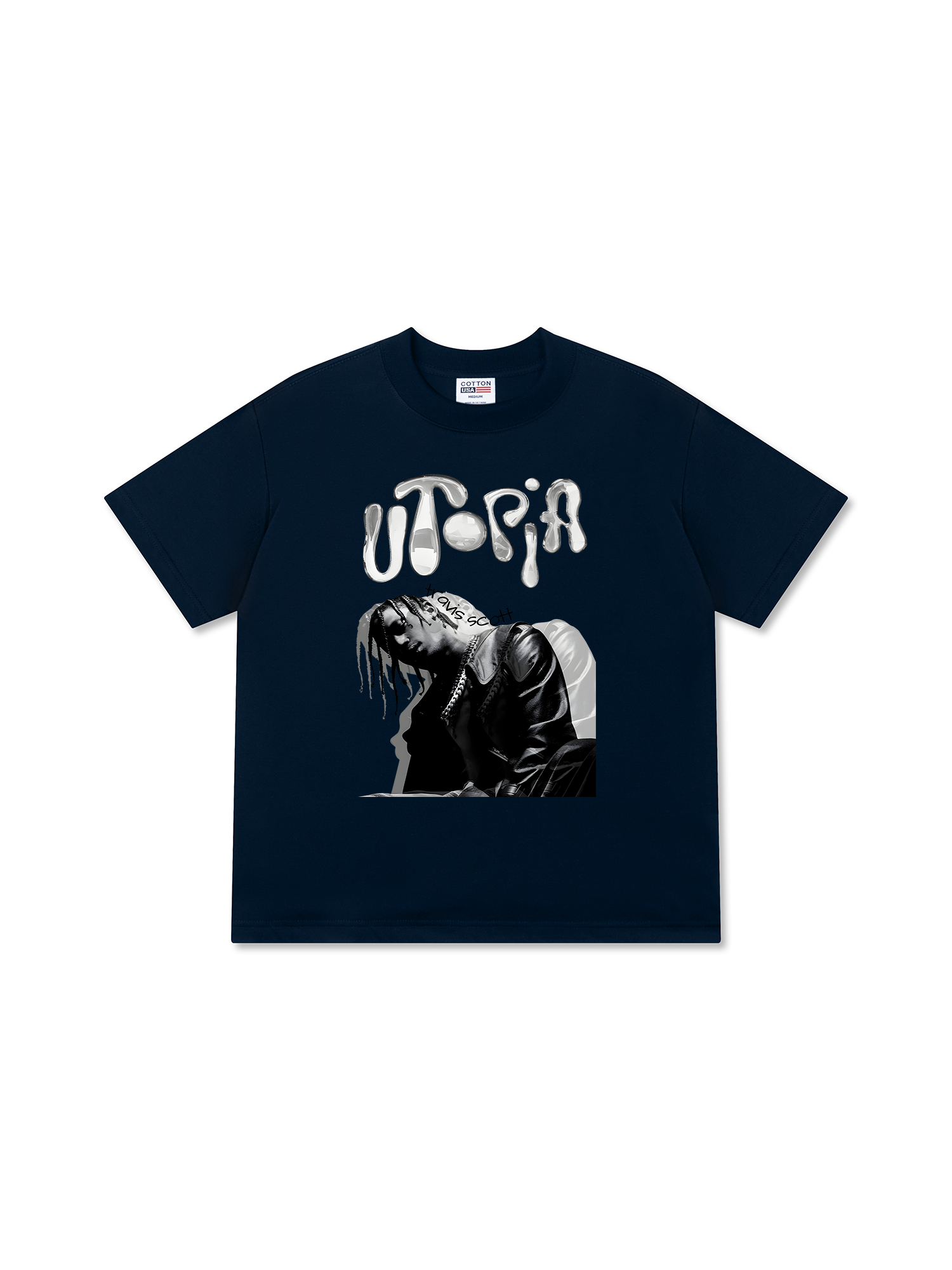 Áo Thun Relaxed Fit Rapper Travis Scott Utopia