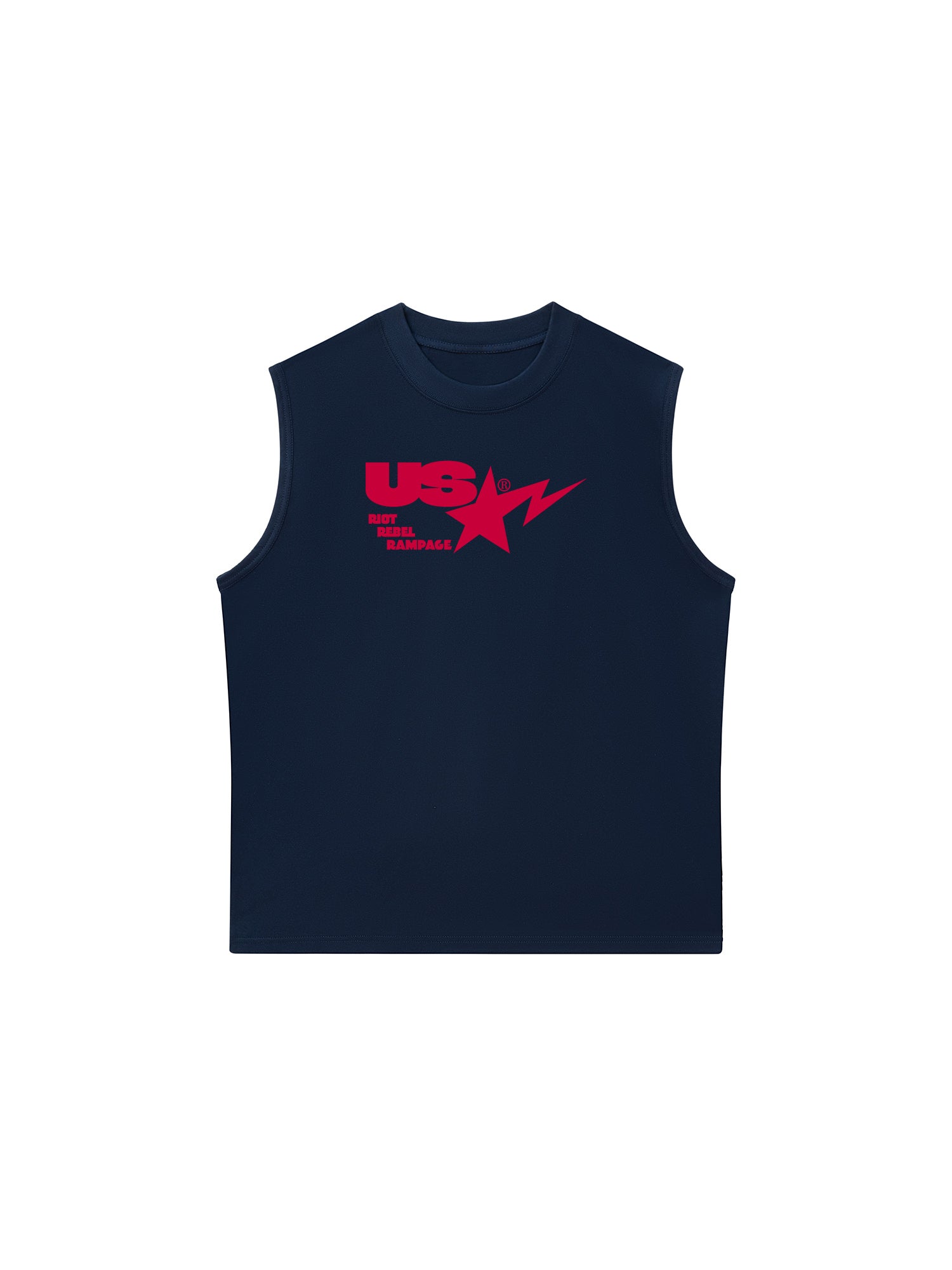 Áo Ba Lỗ Relaxed Fit USA Riot Rebel Rampage