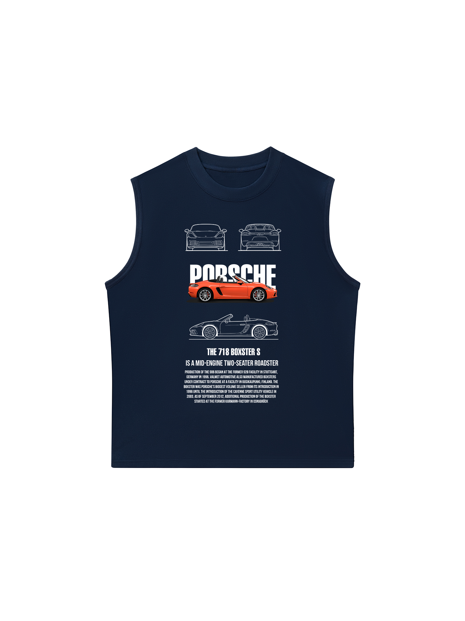 Áo Ba Lỗ Relaxed Fit Porsche 718 BOXSTER S