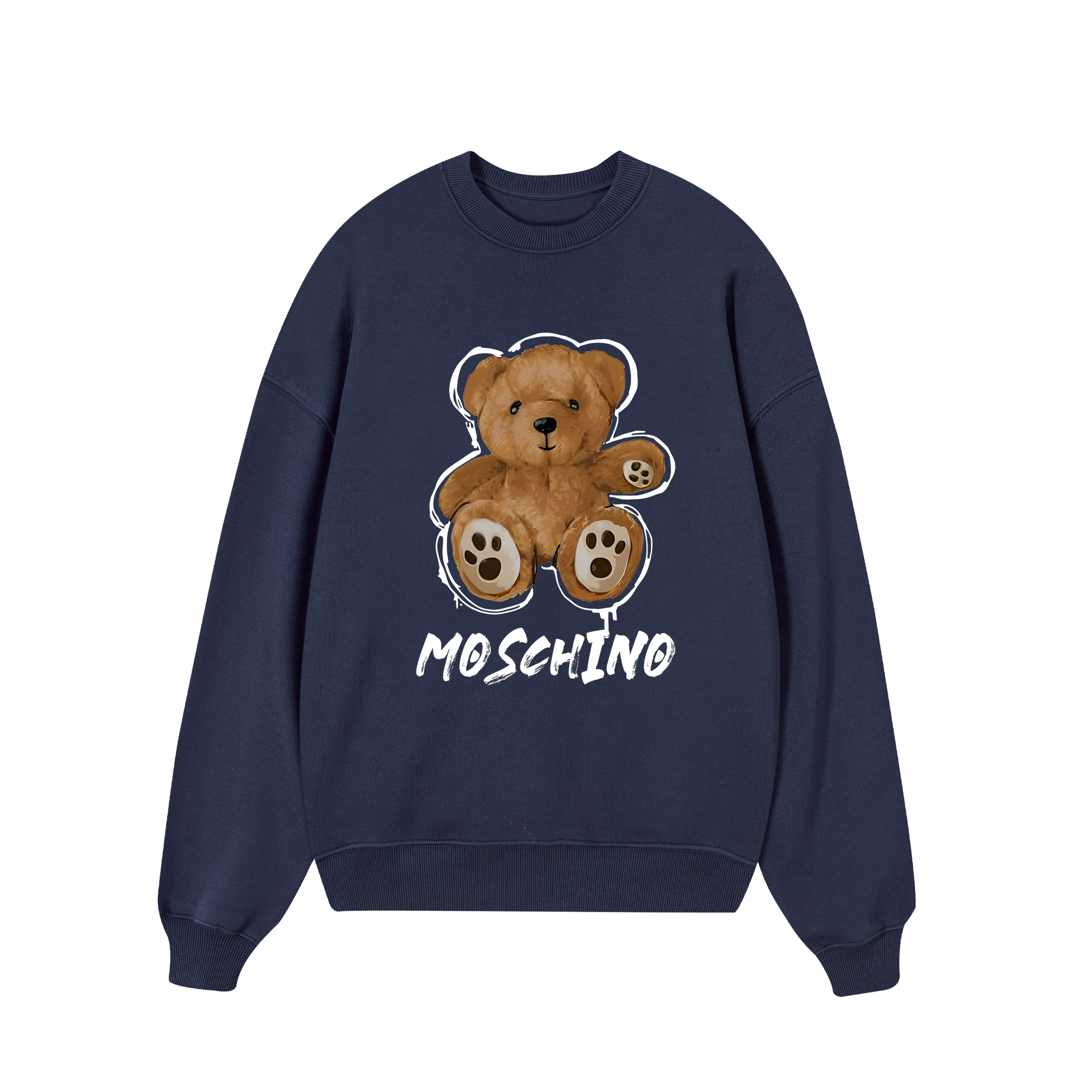 Moschino Funny Brown Bear Sweater