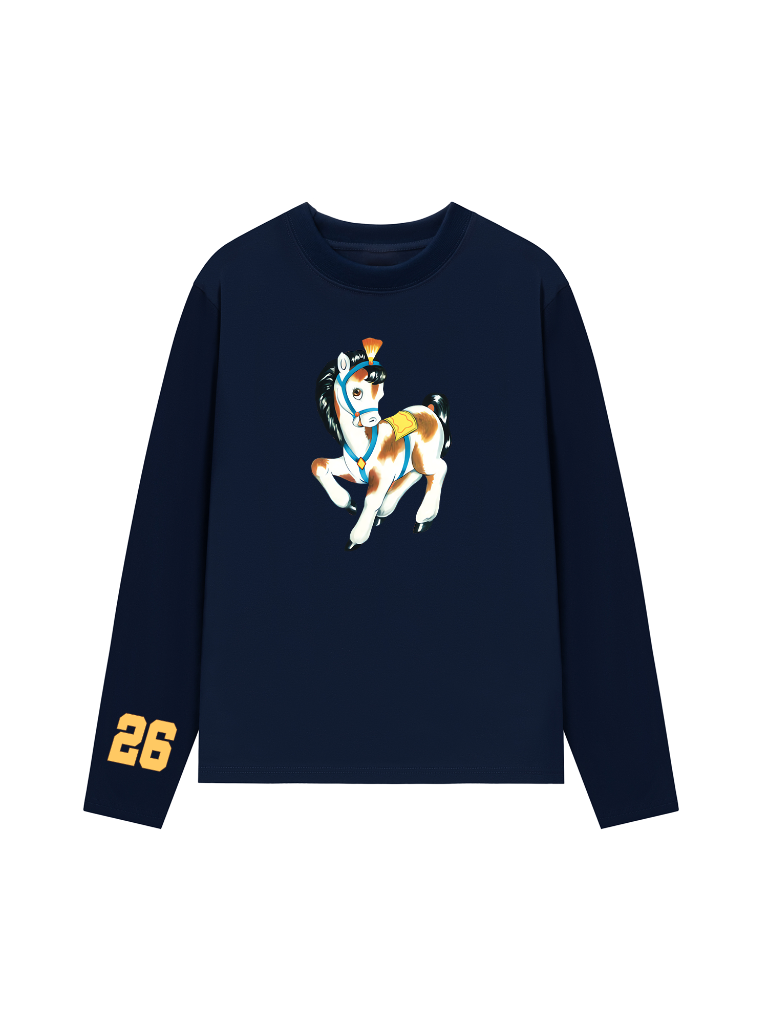 Áo Thun Dài Tay Brown Horse