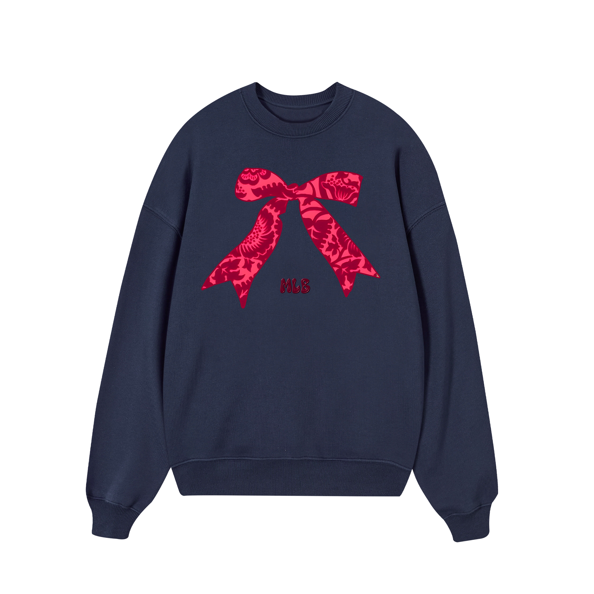 MLB Floral Coquette Pink Sweater