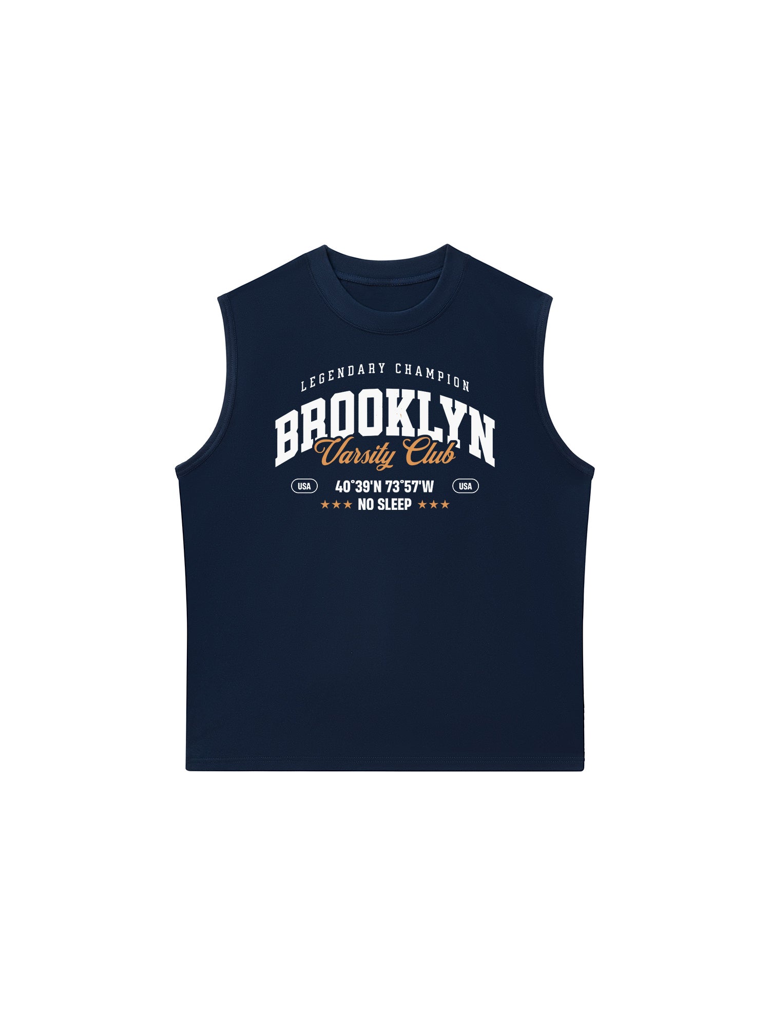 Áo Ba Lỗ Relaxed Fit City Brooklyn Varsity Club