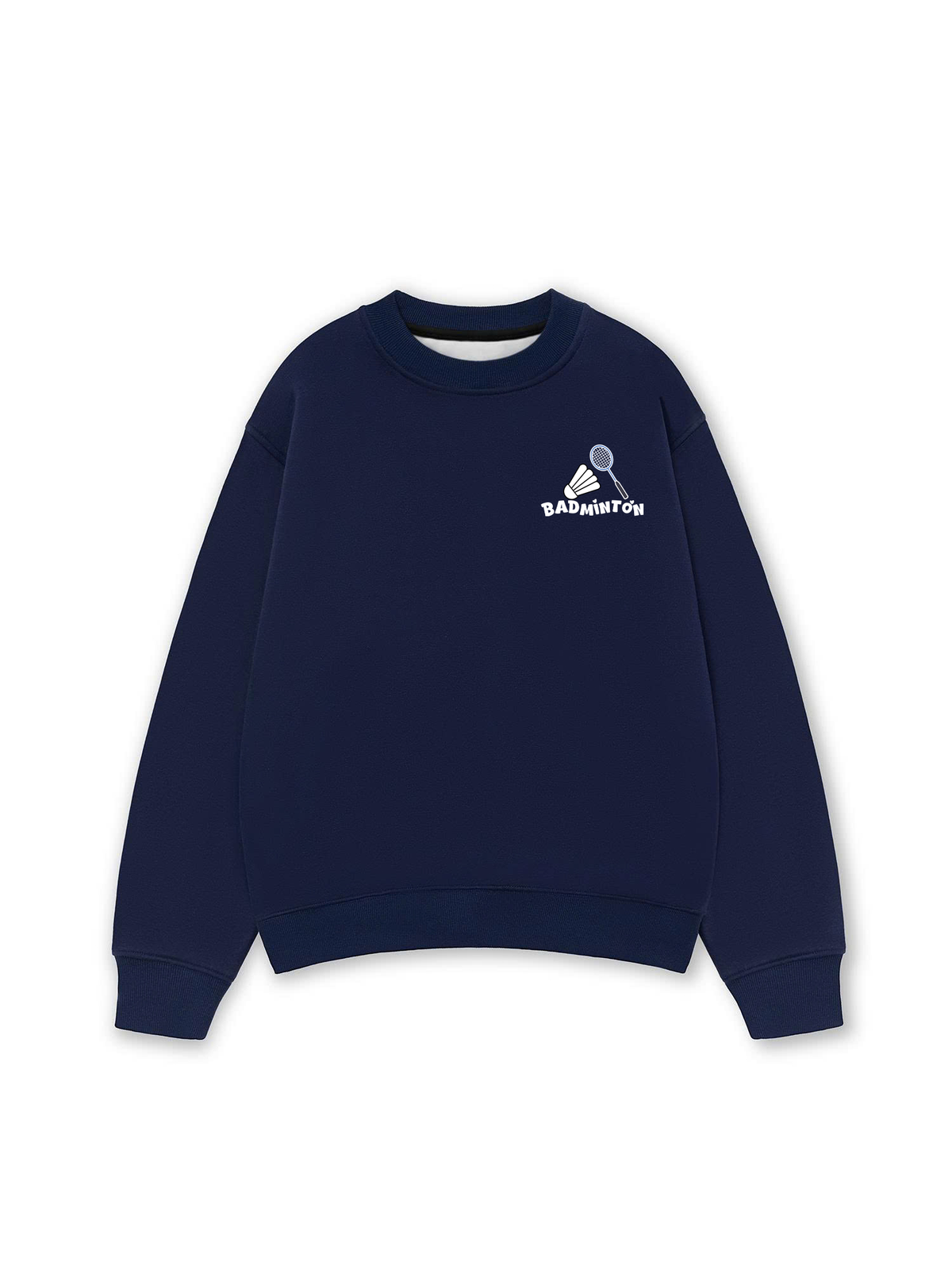 Áo Sweater Nỉ Hai Da Badminton In