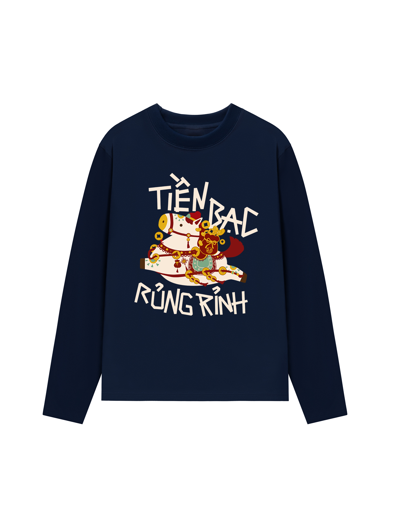 Áo Thun Dài Tay Tiền Bạc Rủng Rỉnh