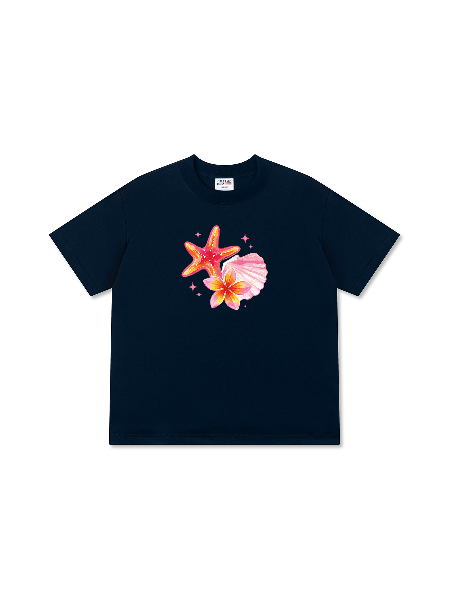 Áo Thun Relaxed Fit Tropical Ocean Bloom Party