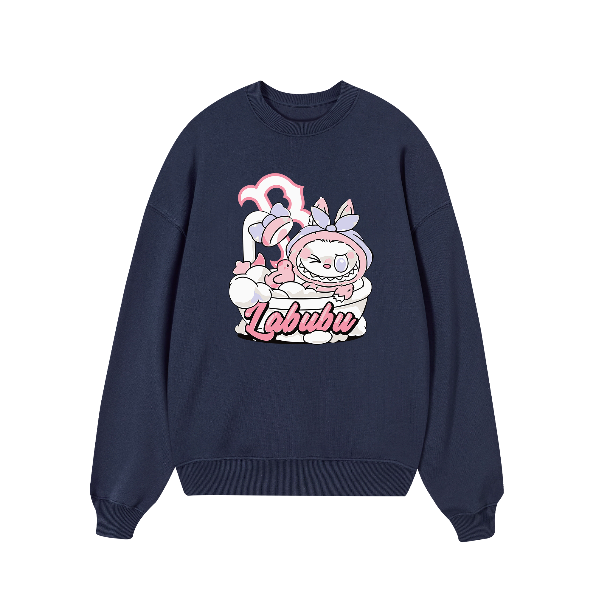 MLB Labubu Pink Shower Boston Sweater