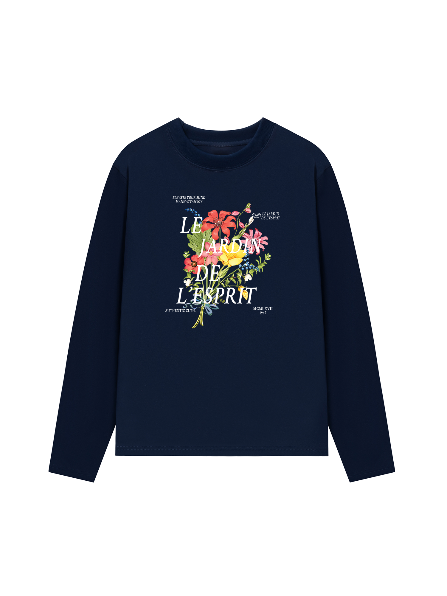 Áo Thun Dài Tay Floral Authentic