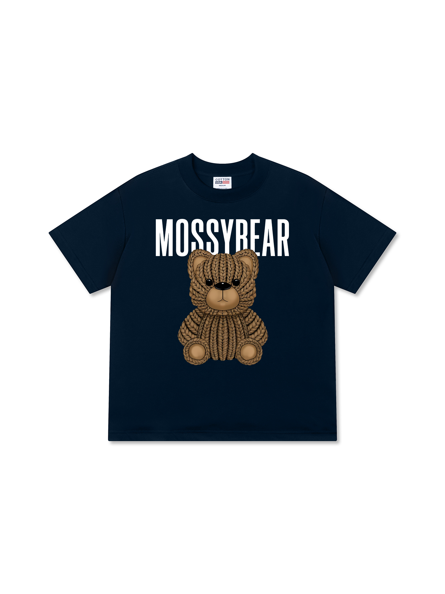 Áo Thun Relaxed Fit Mossy Bear Brown Bear